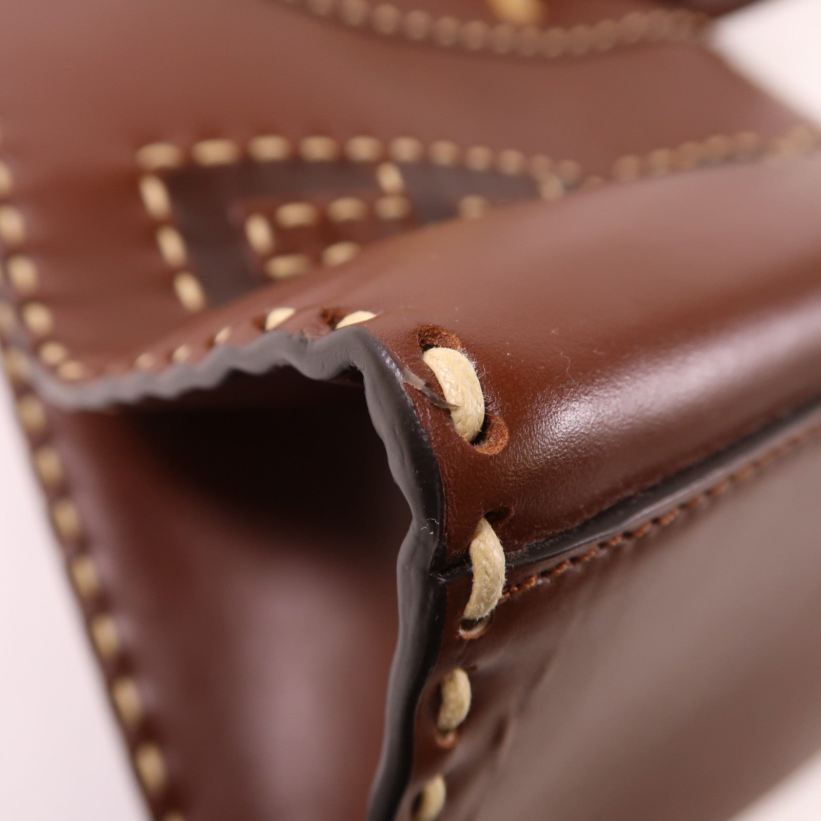 FENDI 牛皮皮革Sunshine Shopping Bag金扣手挽肩背兩用袋