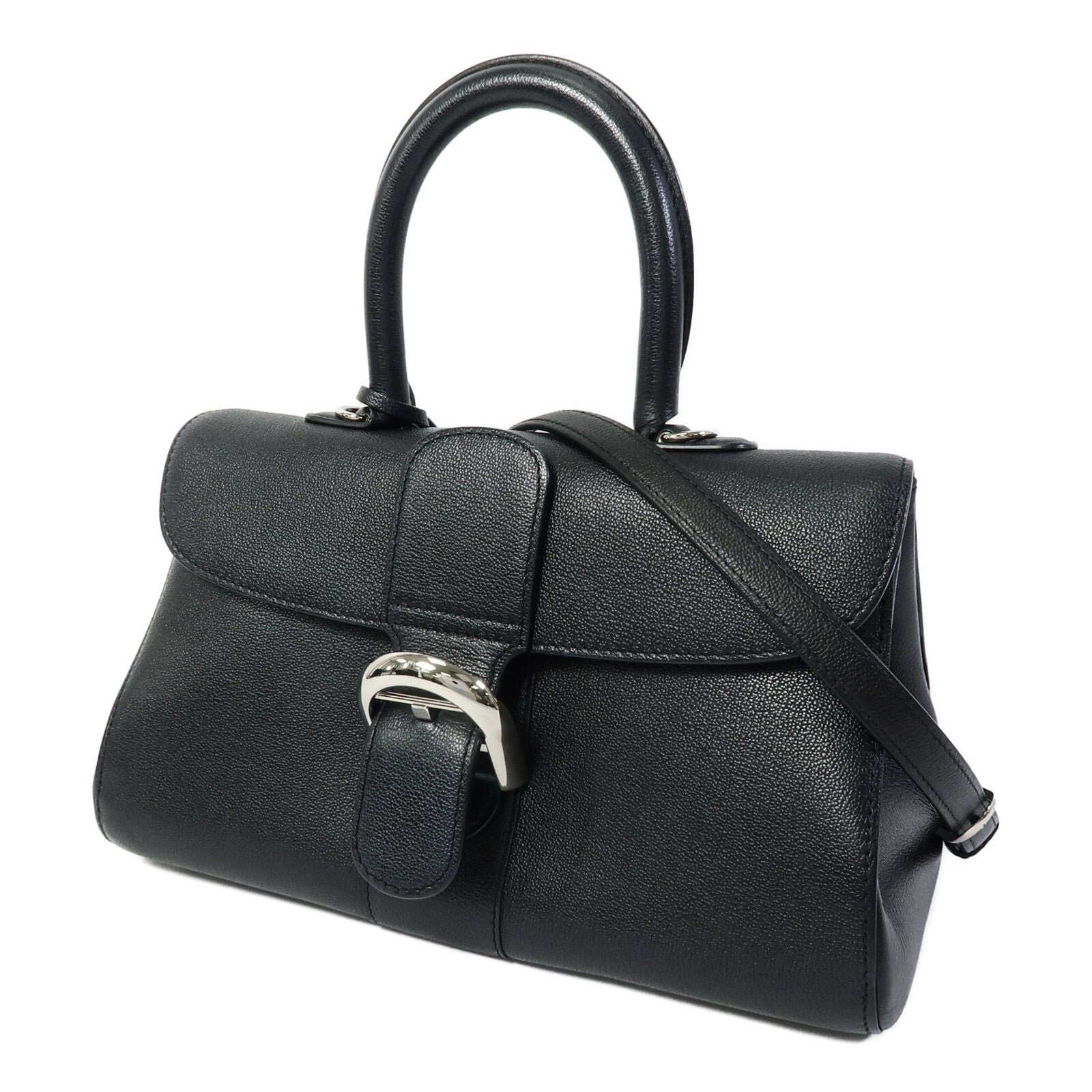 Delvaux 牛皮皮革Brillant East West手挽肩背兩用袋