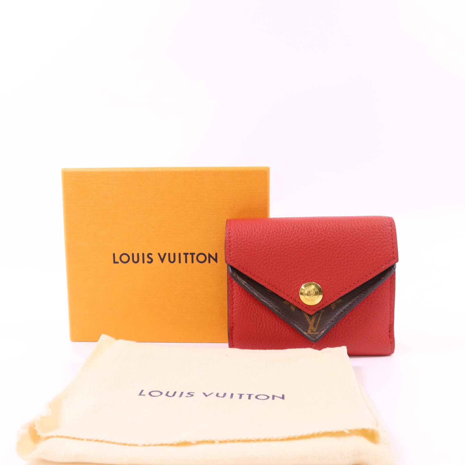 LOUIS VUITTON 【激減優惠】Monogram Double V Compact Wallet金扣錢包