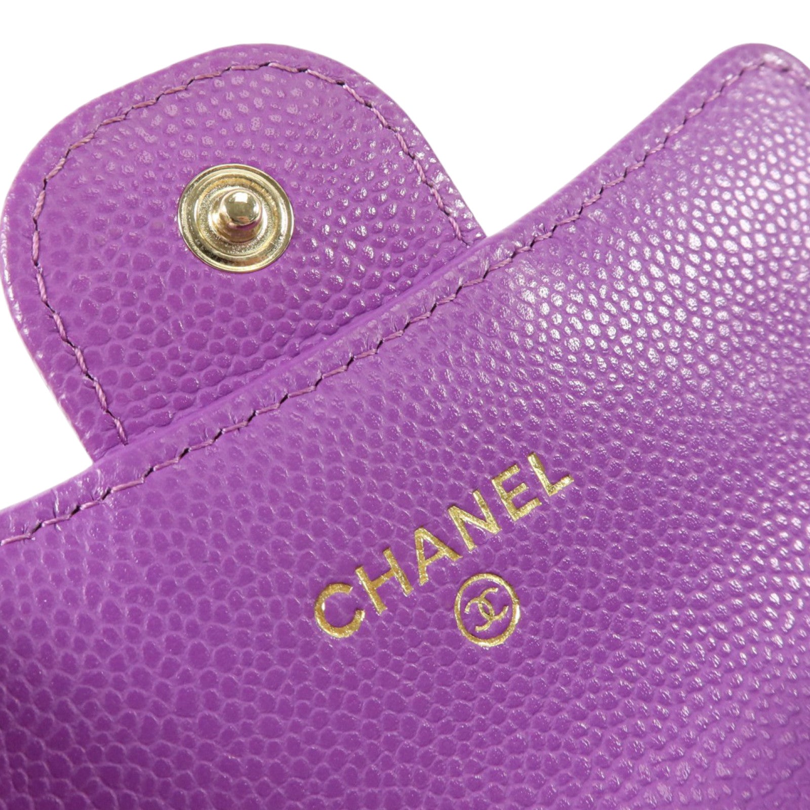 CHANEL 牛皮皮革Classic Flap Card Case金扣卡片套
