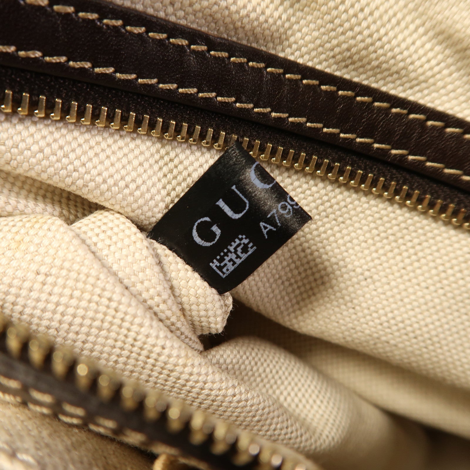 GUCCI 帆布Hand Bag金扣手挽袋