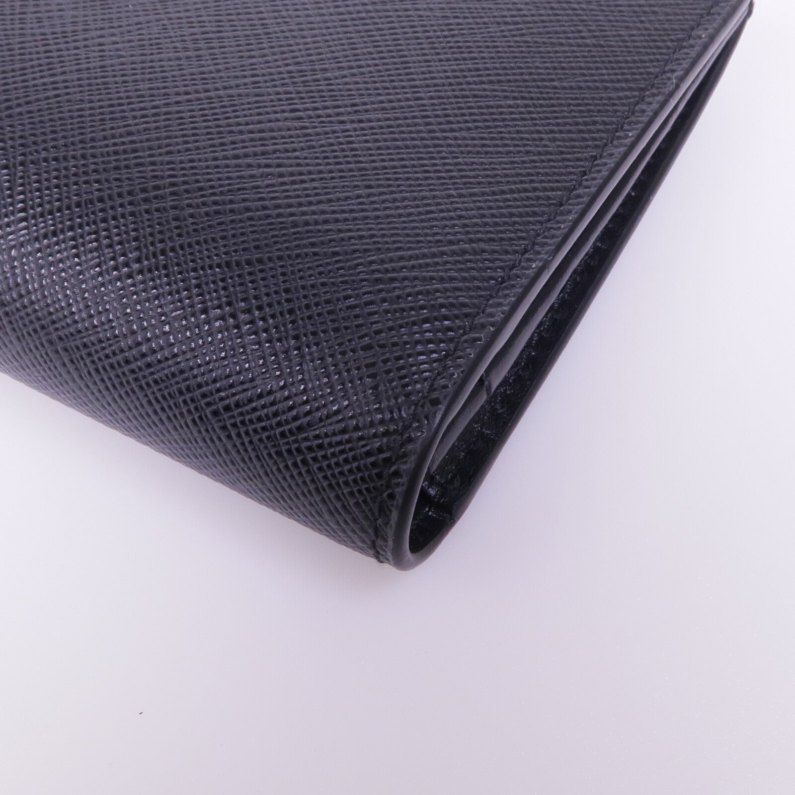 PRADA 牛皮皮革Long Wallet金扣長錢包