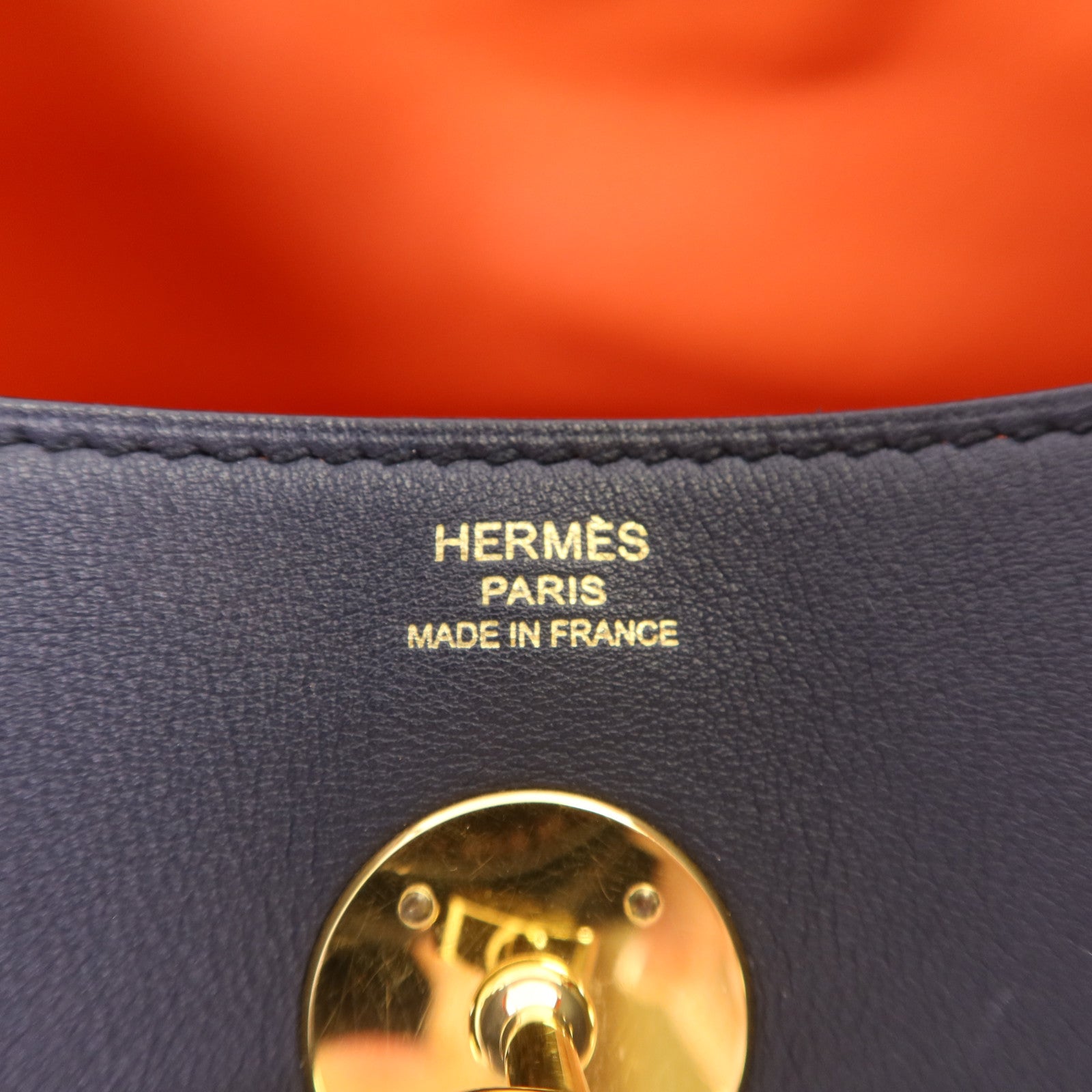 HERMES Swift皮革Lindy 26金扣手挽肩背兩用袋