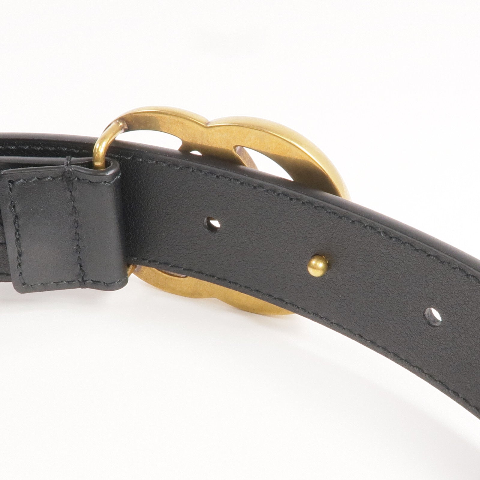 GUCCI 牛皮皮革Belt金扣皮帶