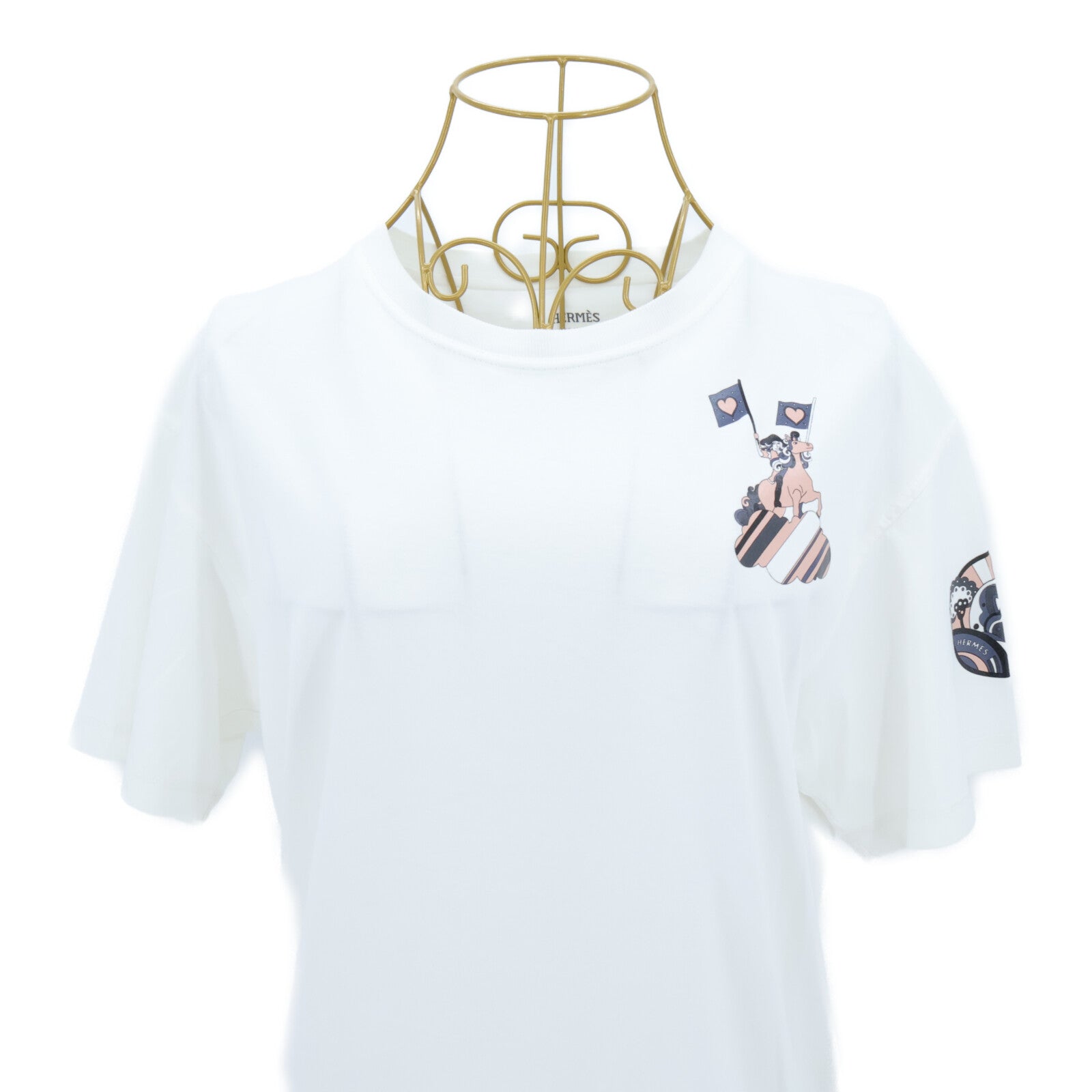 HERMES Faubourg Rainbow Cartouche T-shirt上衣