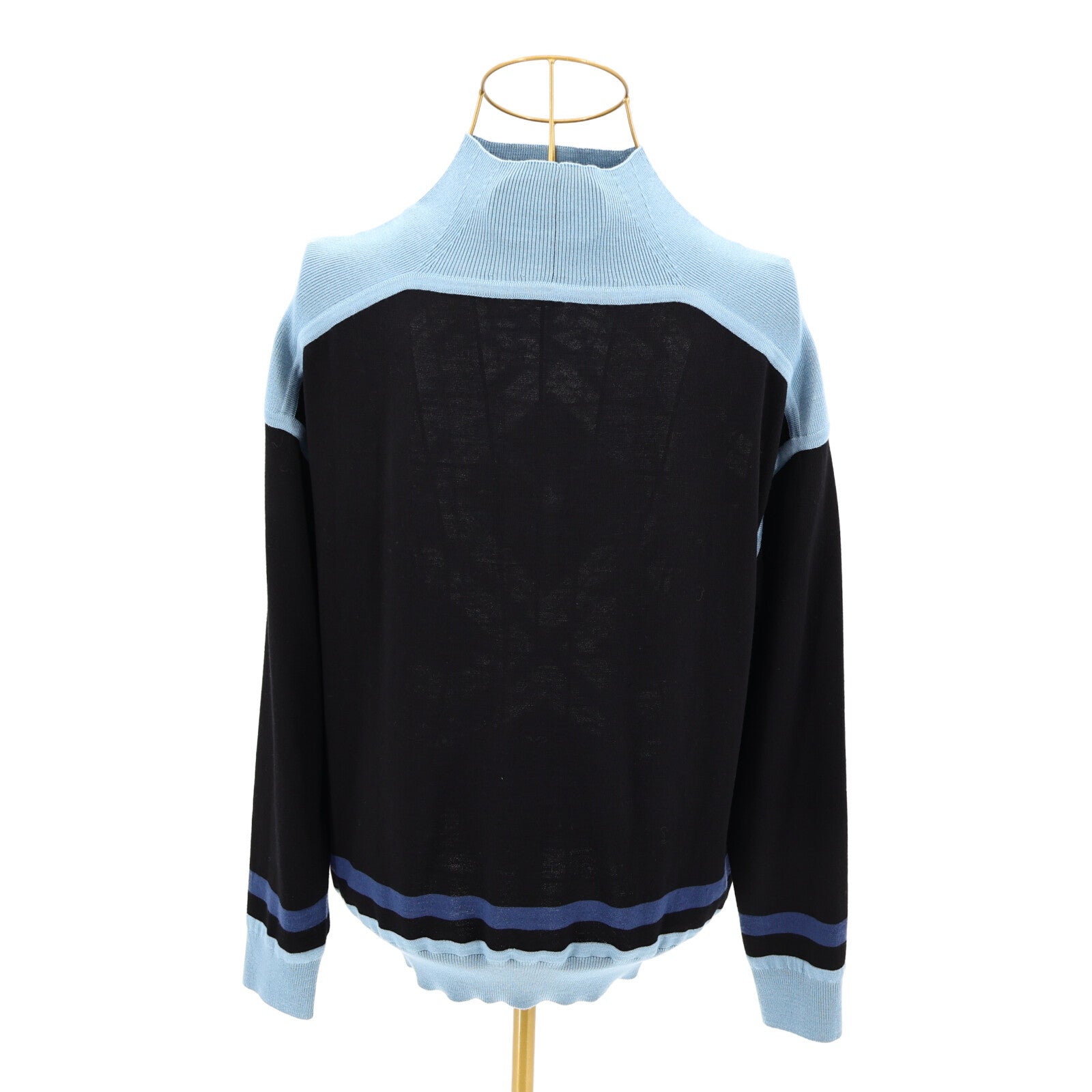 HERMES Silk/Wool Mors A Jouets Detour Top針織