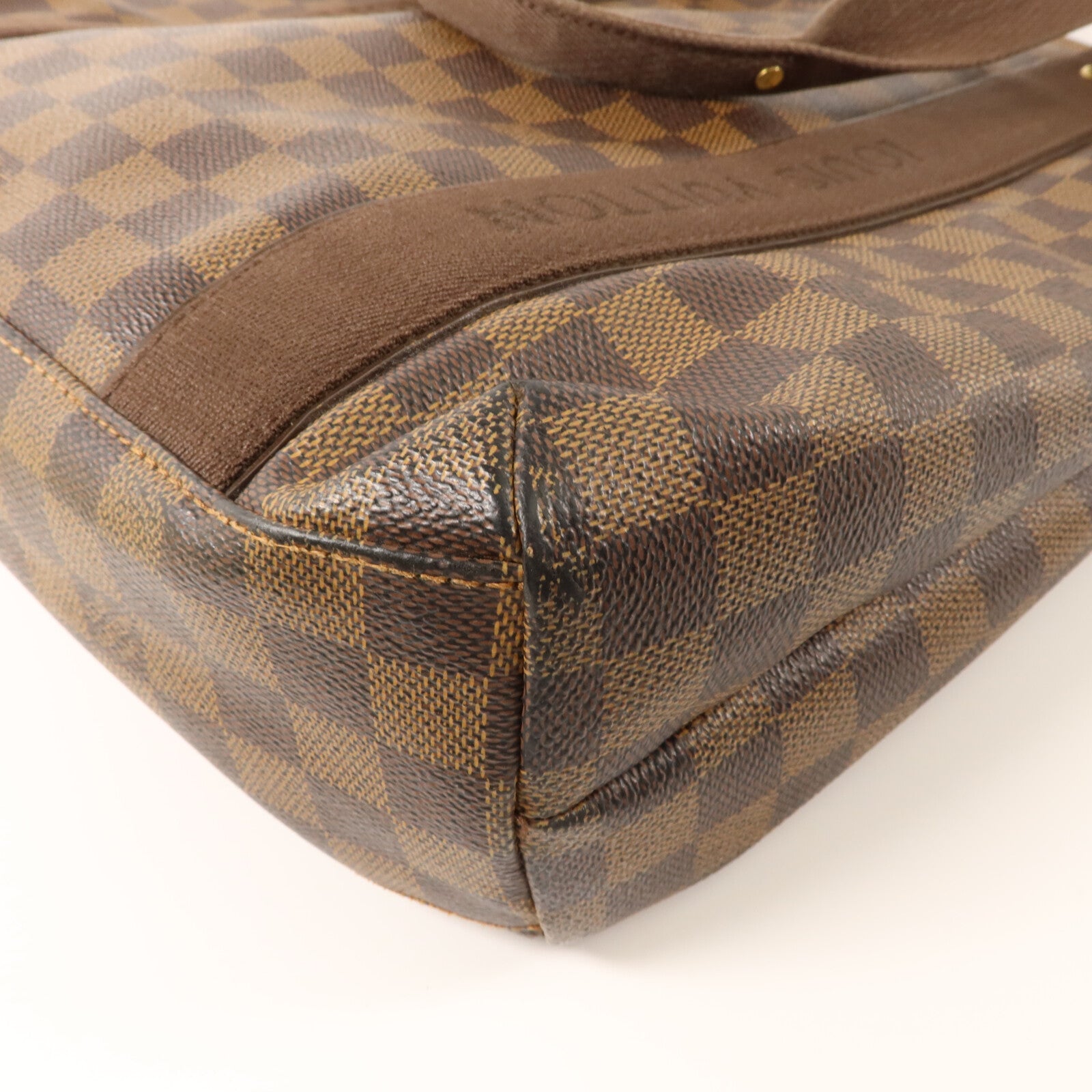 LOUIS VUITTON Damier Beaubourg金扣肩背袋棕色