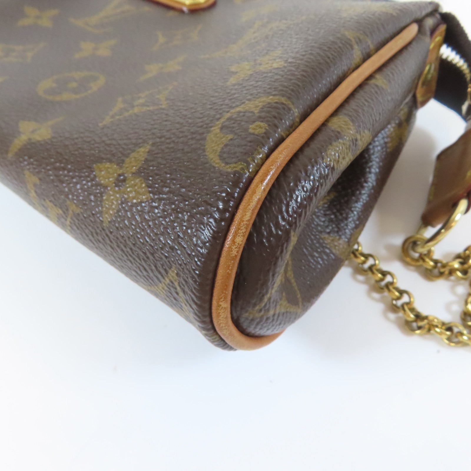LOUIS VUITTON Monogram Eva金扣手挽肩背兩用袋啡色