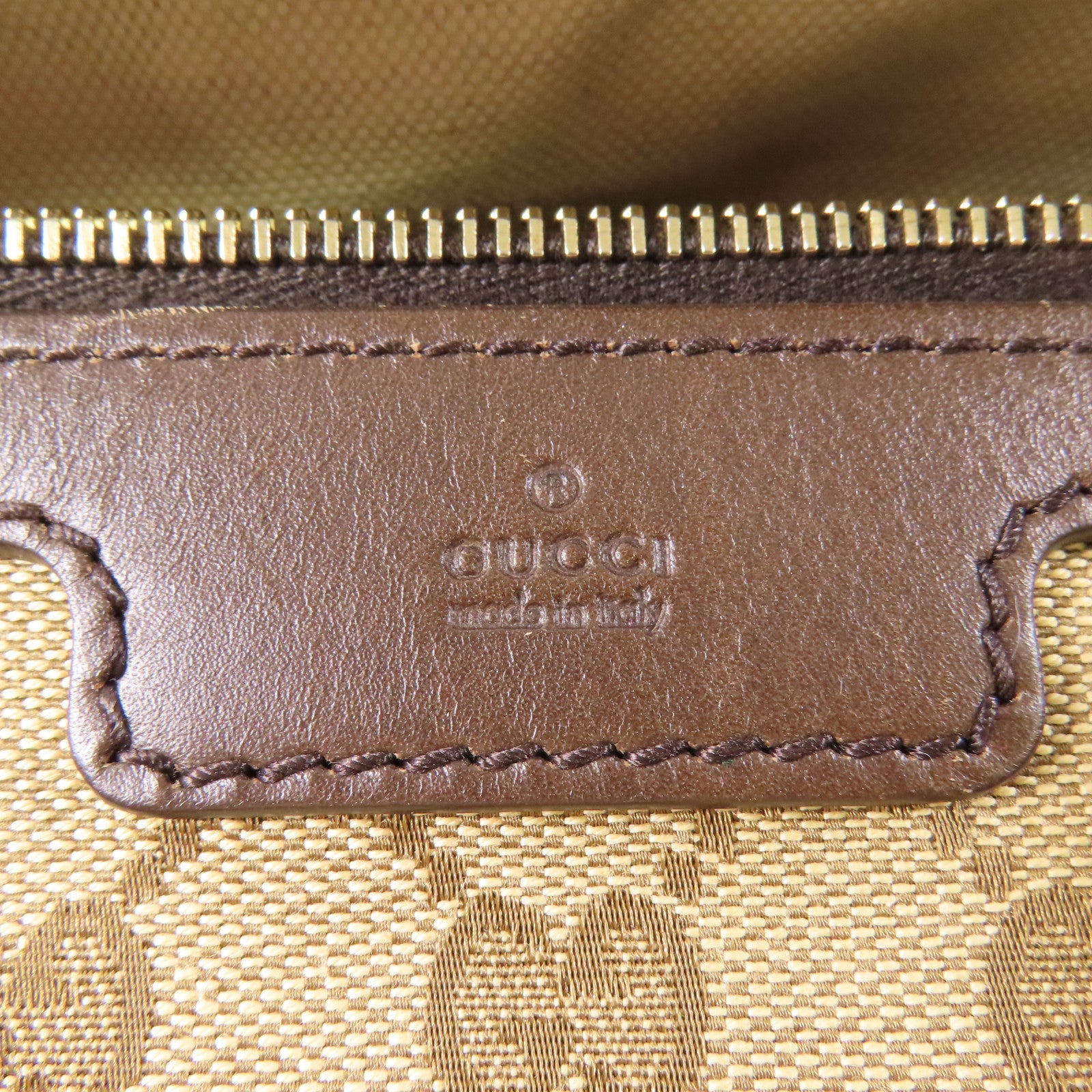 GUCCI 帆布2 Way Shoulder Boston金扣手挽肩背兩用袋