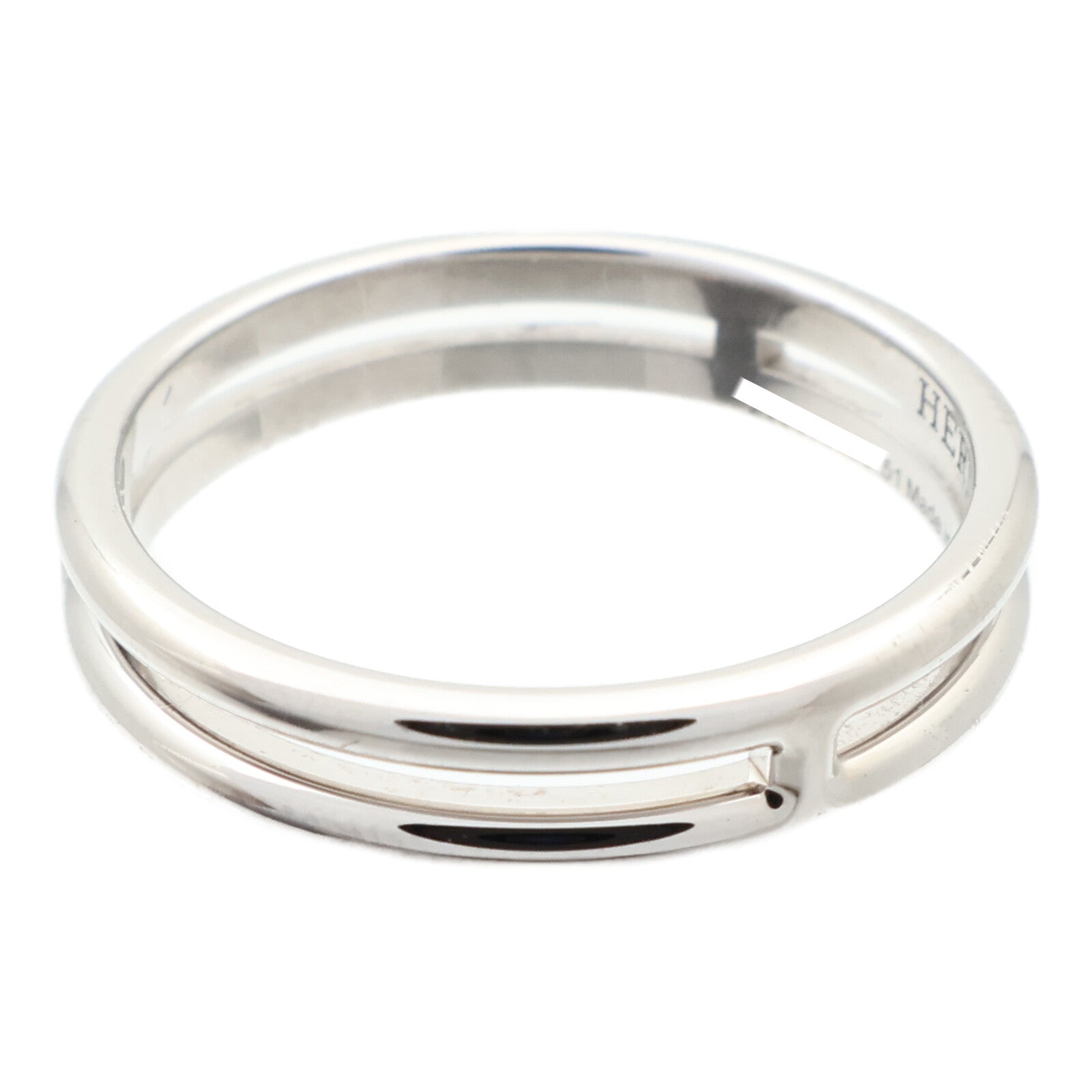 HERMES 18K白金Ariane Ring戒指US#5.75/HERMES#51