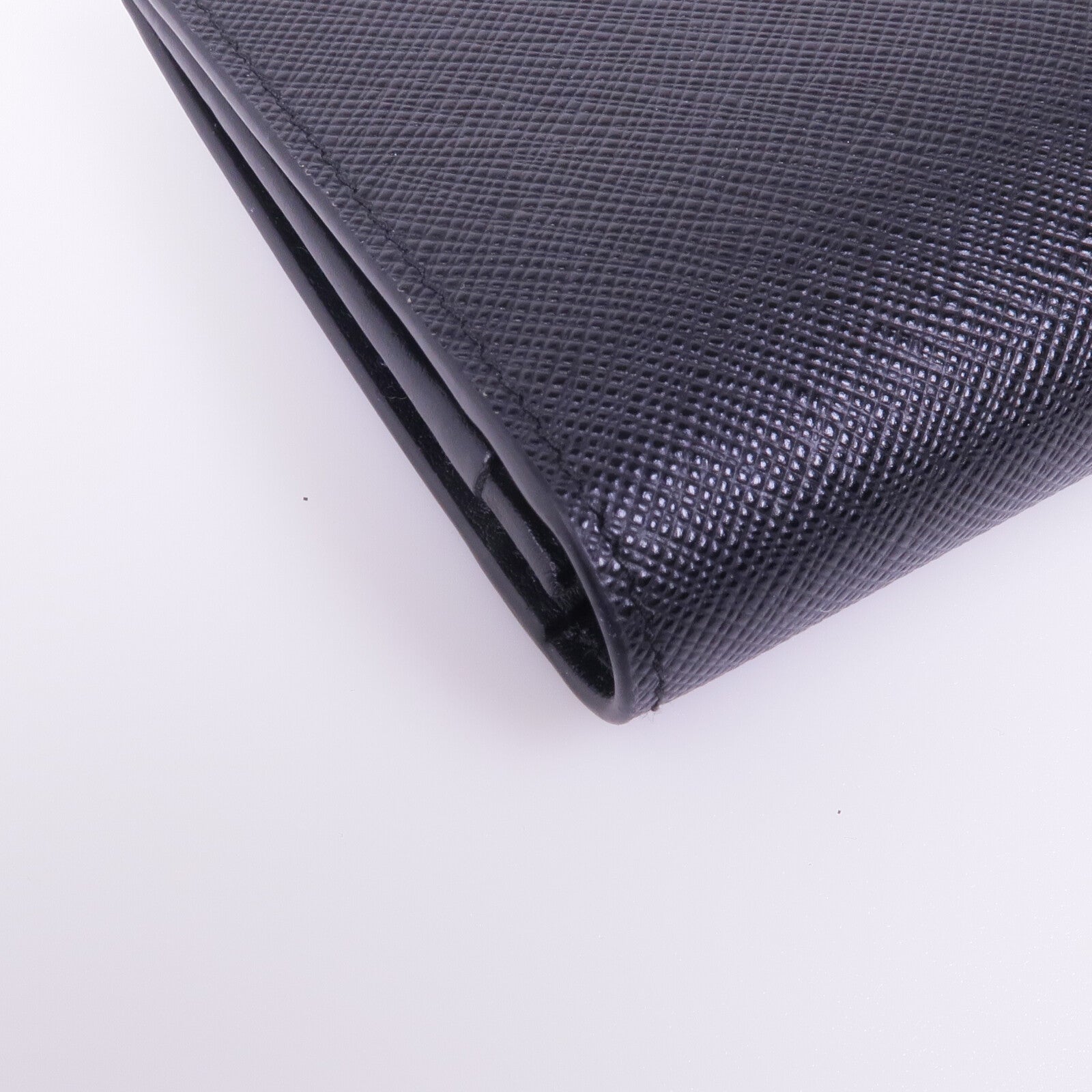 PRADA 牛皮皮革Long Wallet金扣長錢包