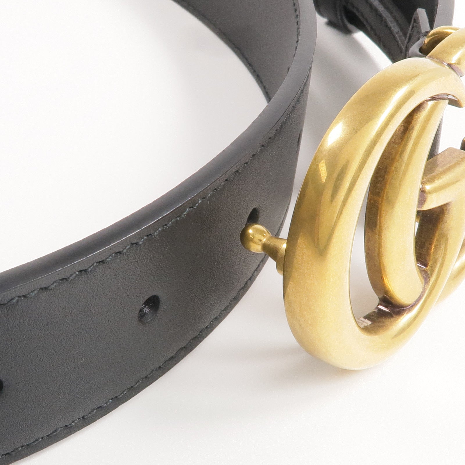 GUCCI 牛皮皮革Belt金扣皮帶