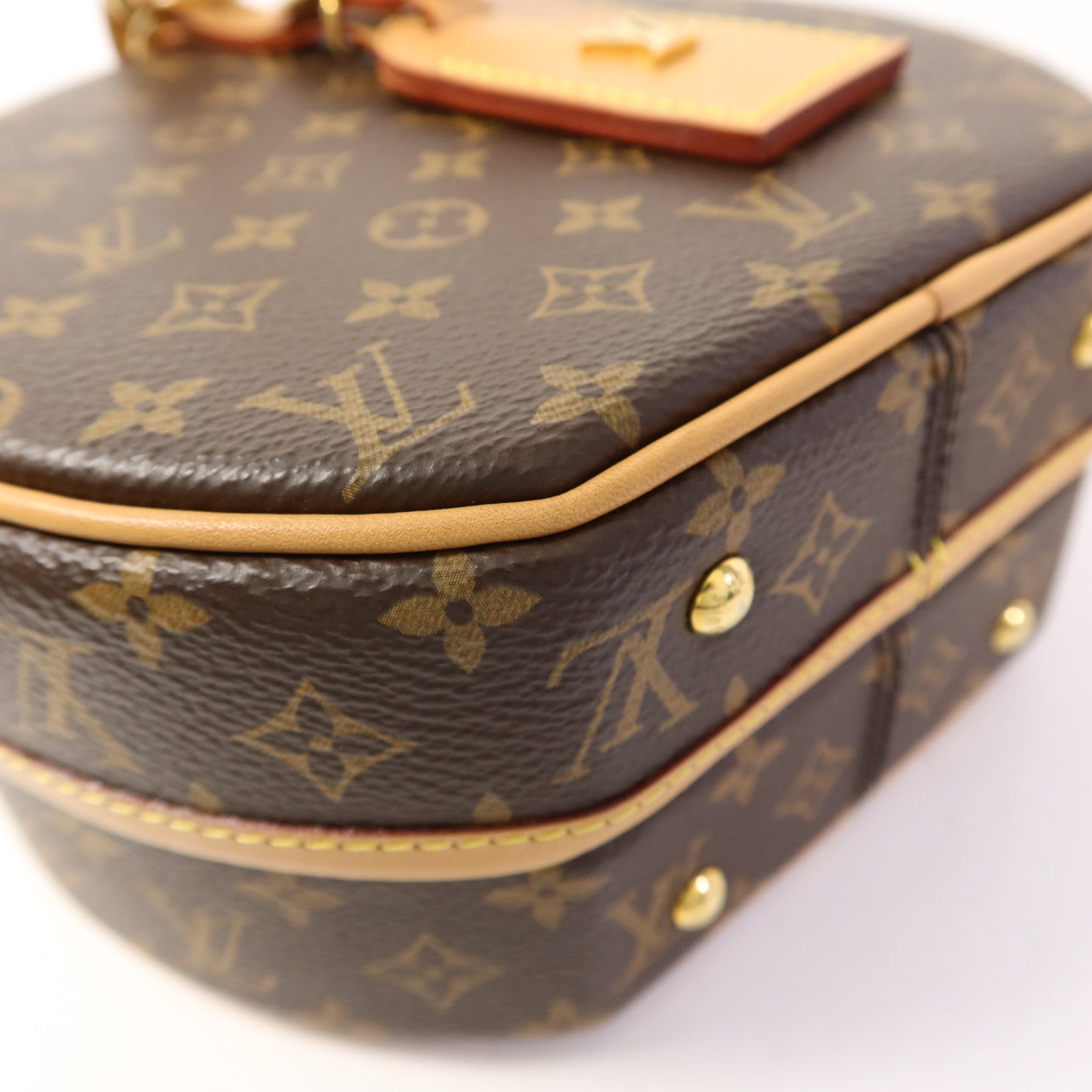 LOUIS VUITTON Monogram Petite Boite Chapeau金扣手挽肩背兩用袋