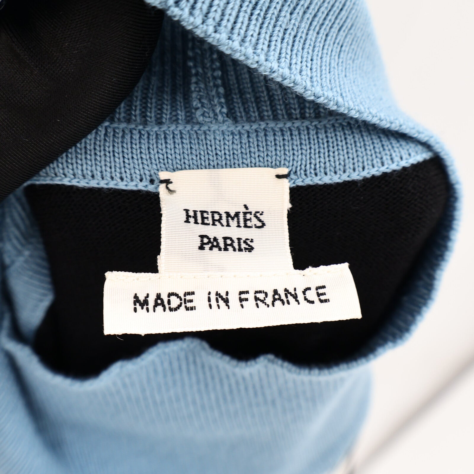 HERMES Silk/Wool Mors A Jouets Detour Top針織