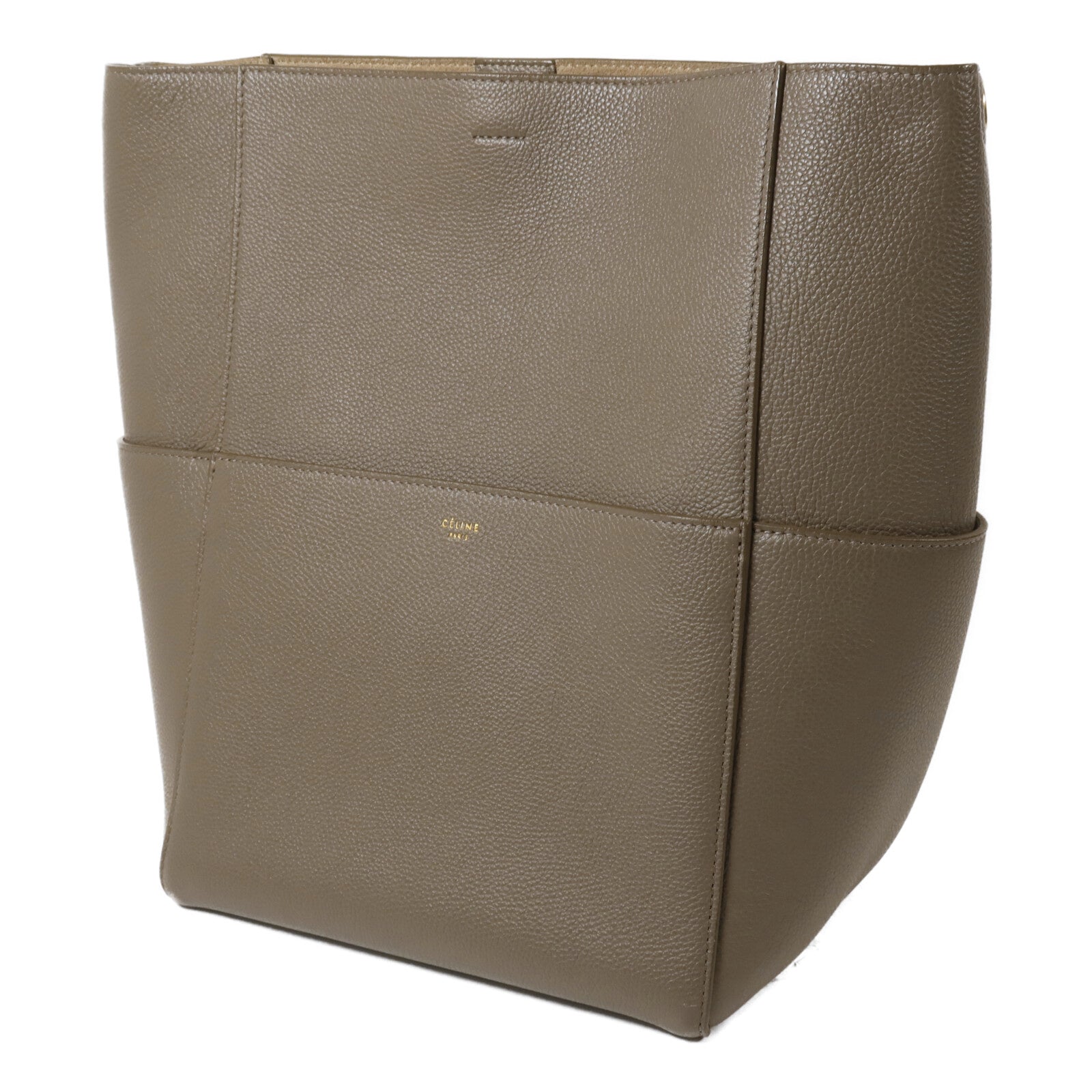 CELINE 牛皮皮革Sangle Bucket Large肩背袋