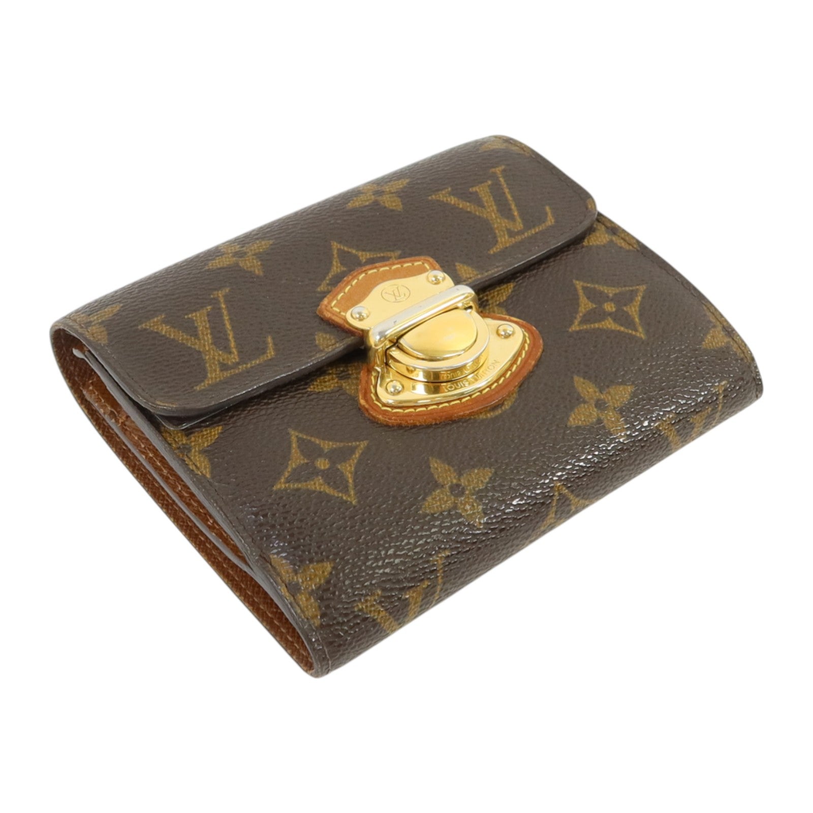 LOUIS VUITTON 【激減優惠】Monogram Joey Wallet金扣錢包