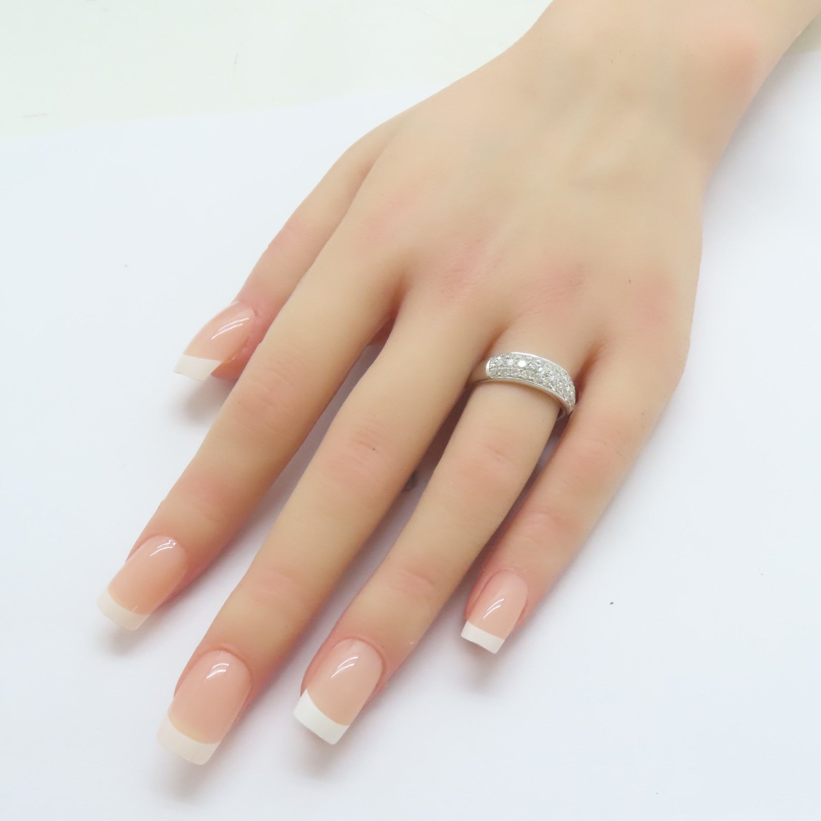 JEWELRY PT900鉑金Diamond Ring 1.00ct鑽石戒指US#7.25