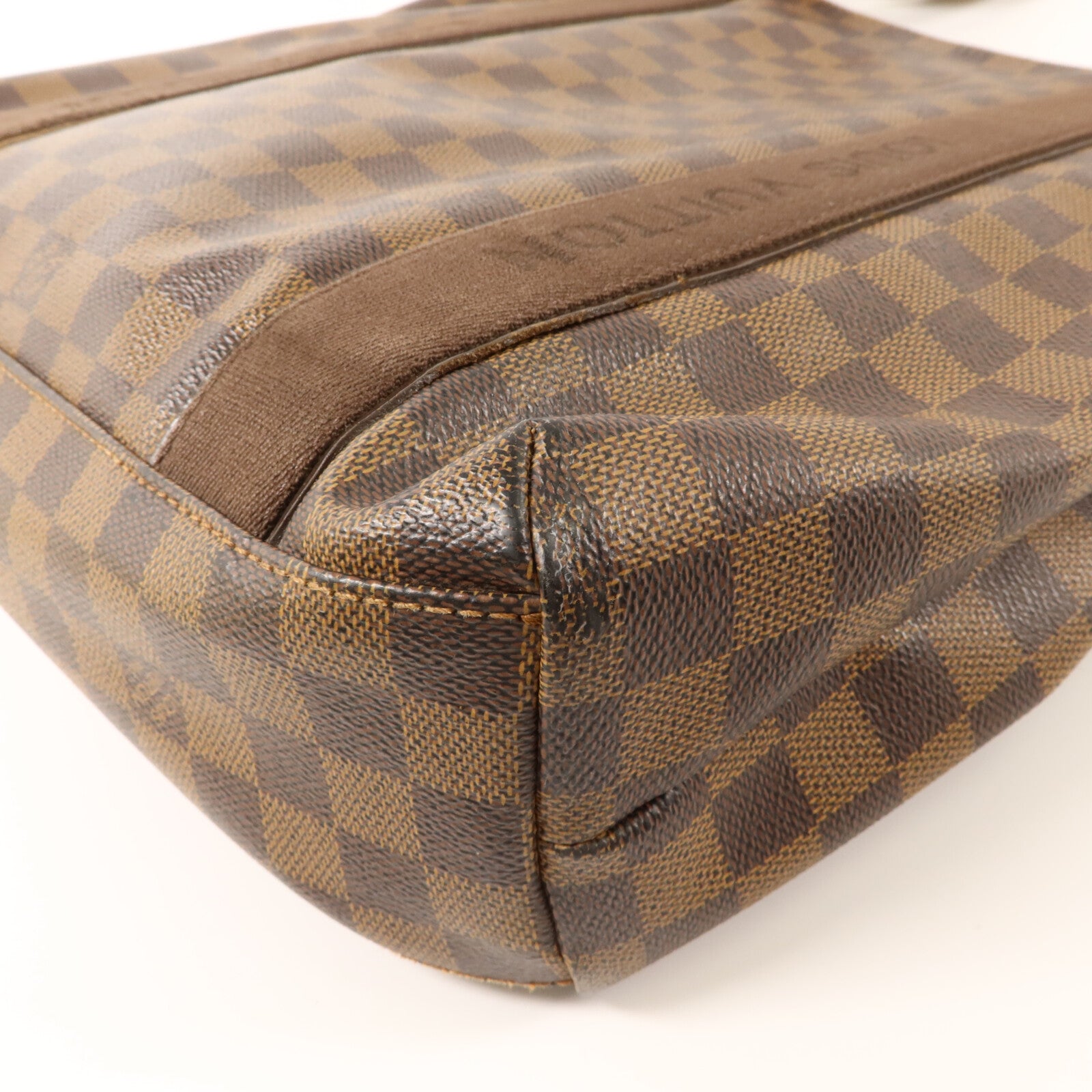 LOUIS VUITTON Damier Beaubourg金扣肩背袋棕色