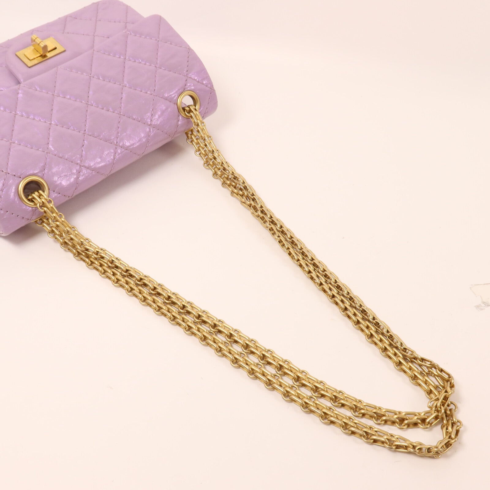 CHANEL 牛皮皮革2.55 Mini鏈帶肩背袋