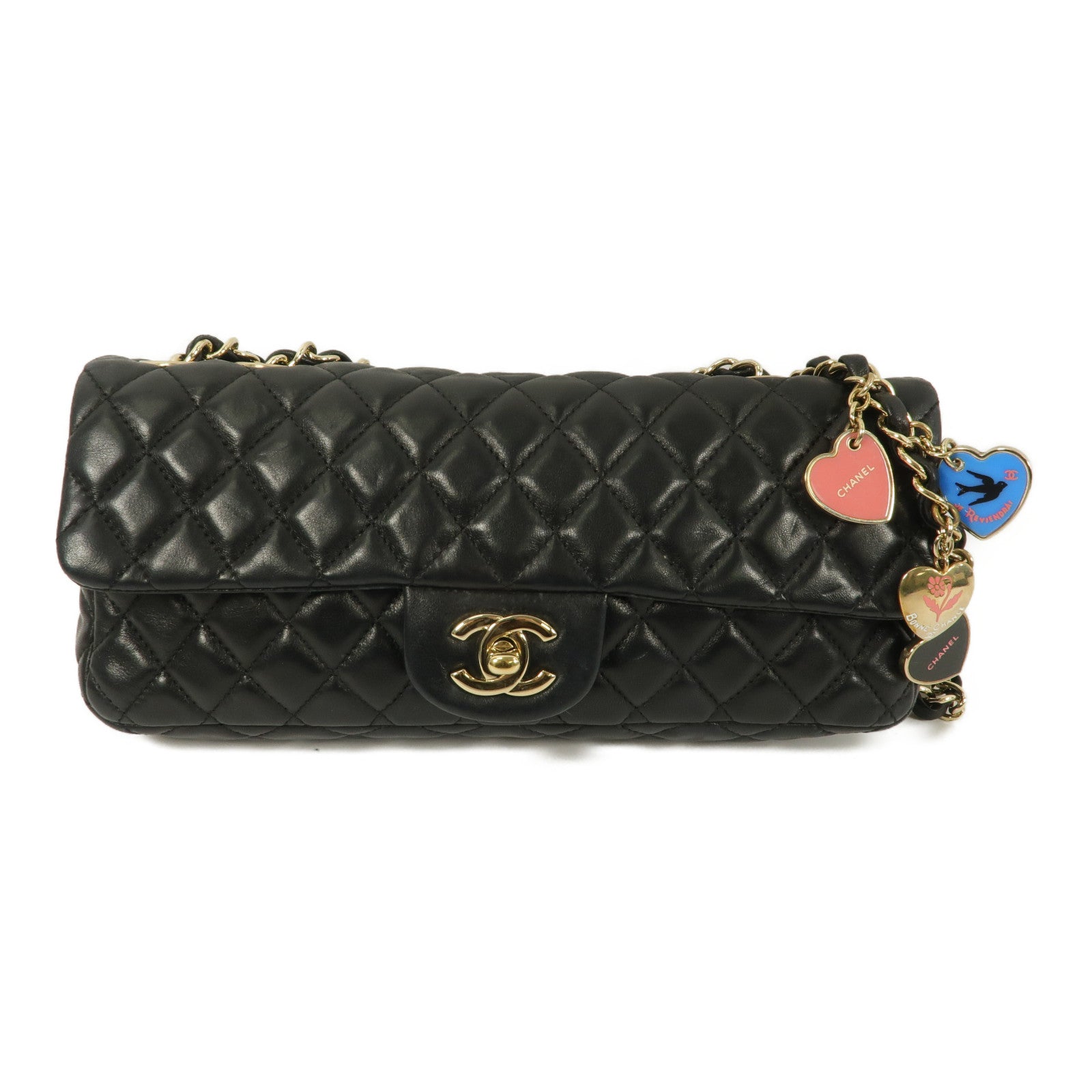 CHANEL 羊皮皮革Chain Shoulder鏈帶肩背袋