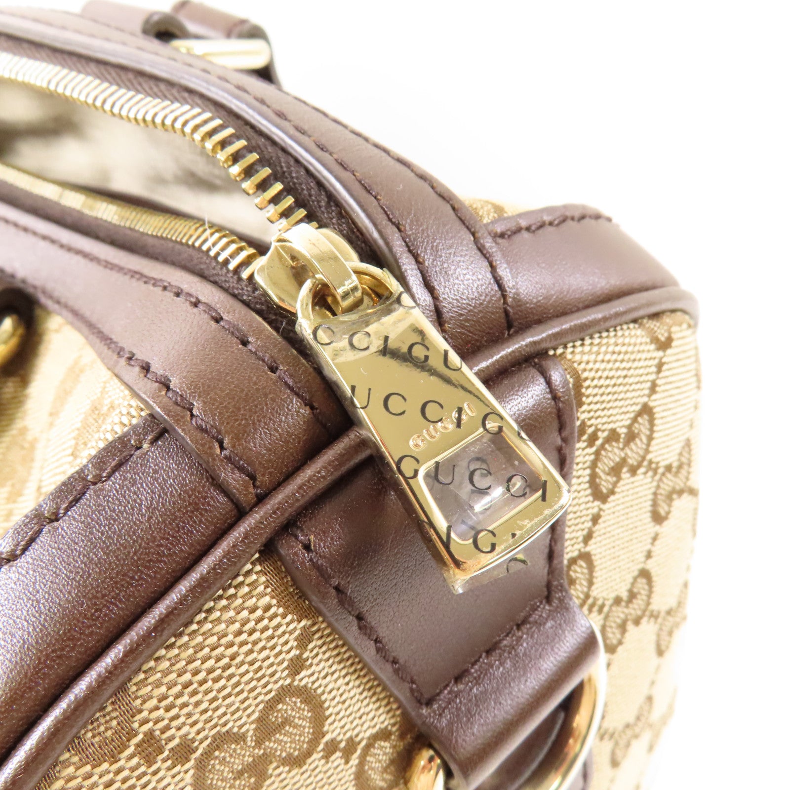 GUCCI 帆布2 Way Shoulder Boston金扣手挽肩背兩用袋