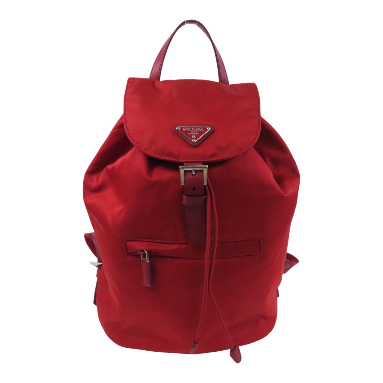 PRADA 尼龍Backpack銀扣背包