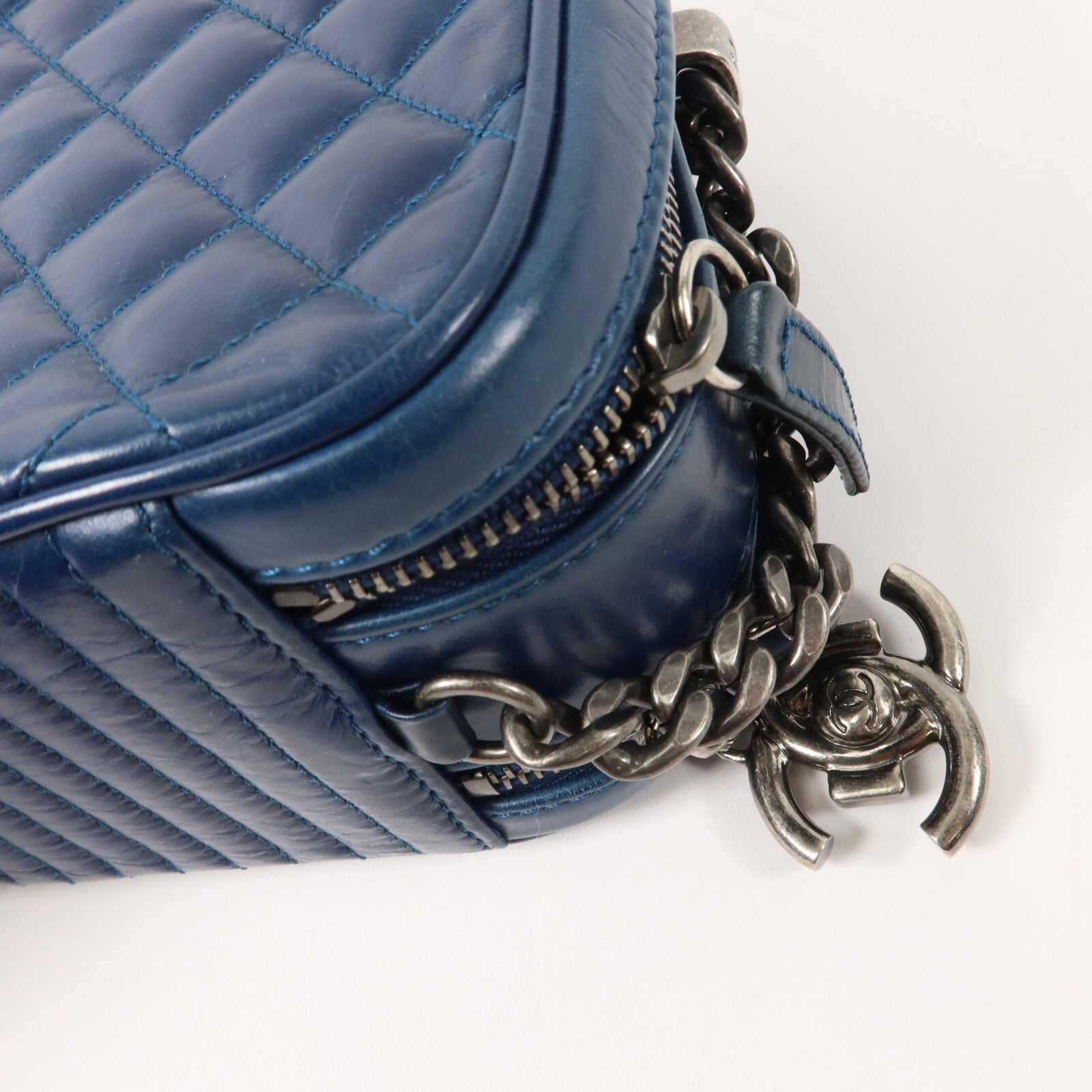 CHANEL 牛皮皮革Chain Shoulder鏈帶肩背袋