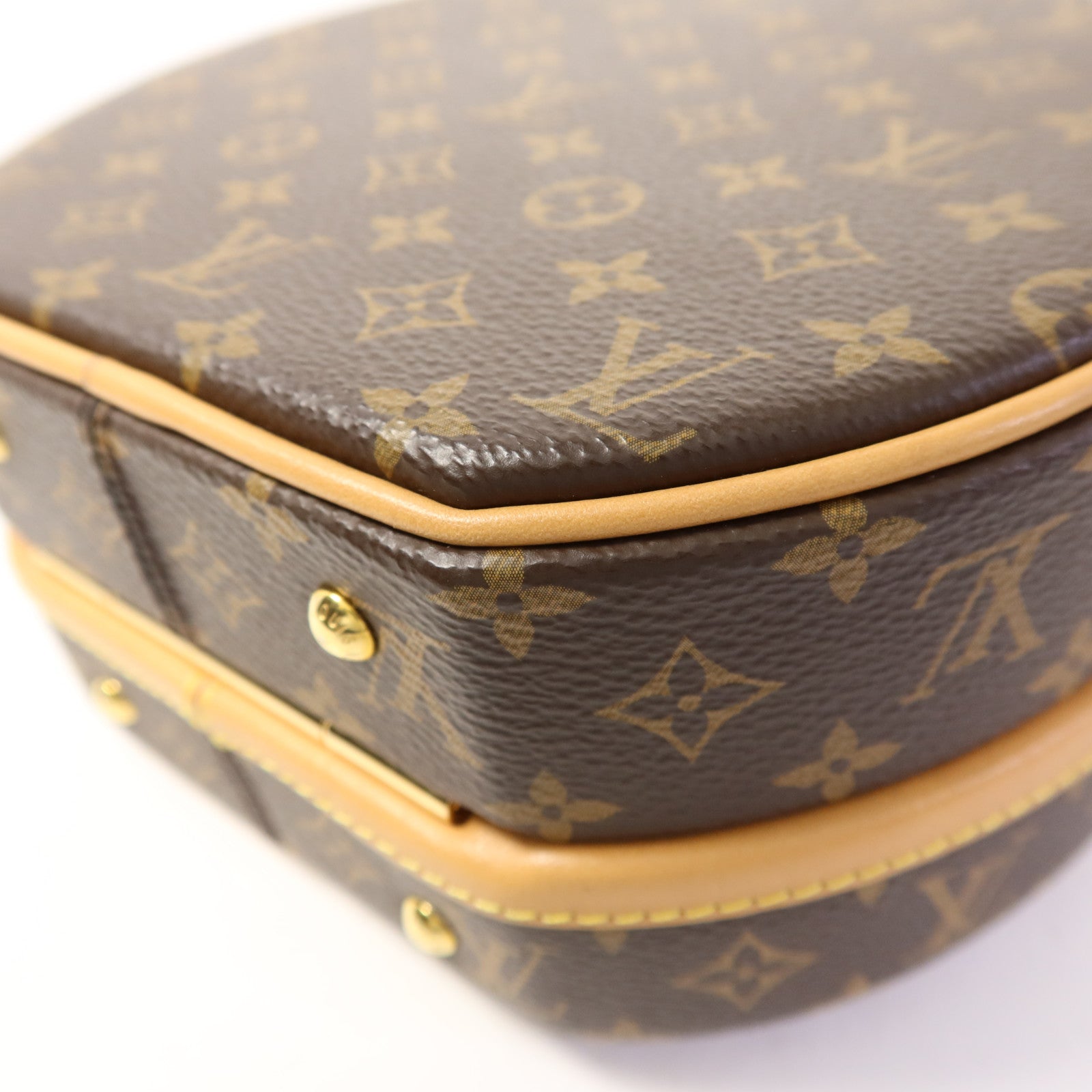 LOUIS VUITTON Monogram Petite Boite Chapeau金扣手挽肩背兩用袋