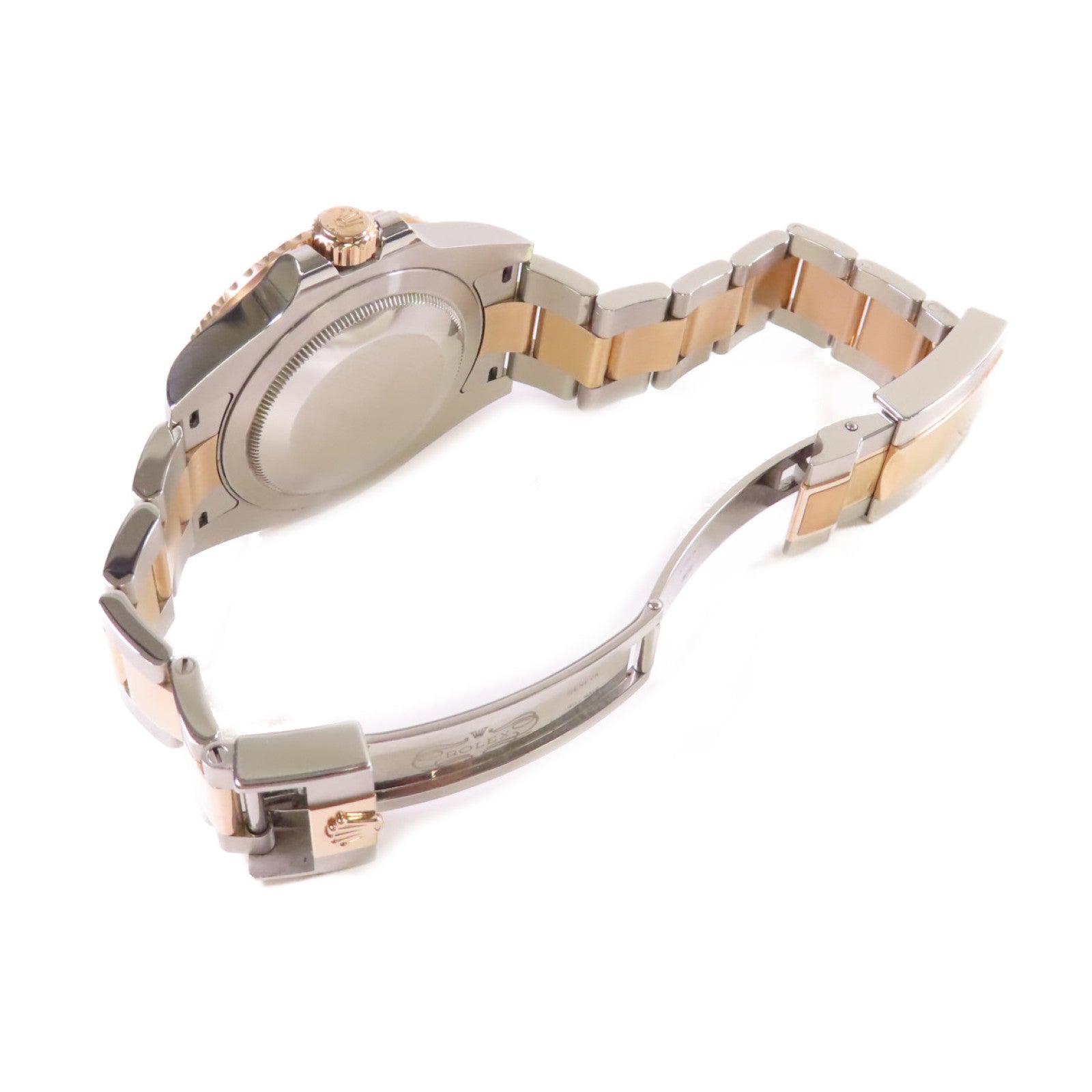 ROLEX GMT Master II Watch不鏽鋼/18K玫瑰金自動機芯手錶黑色