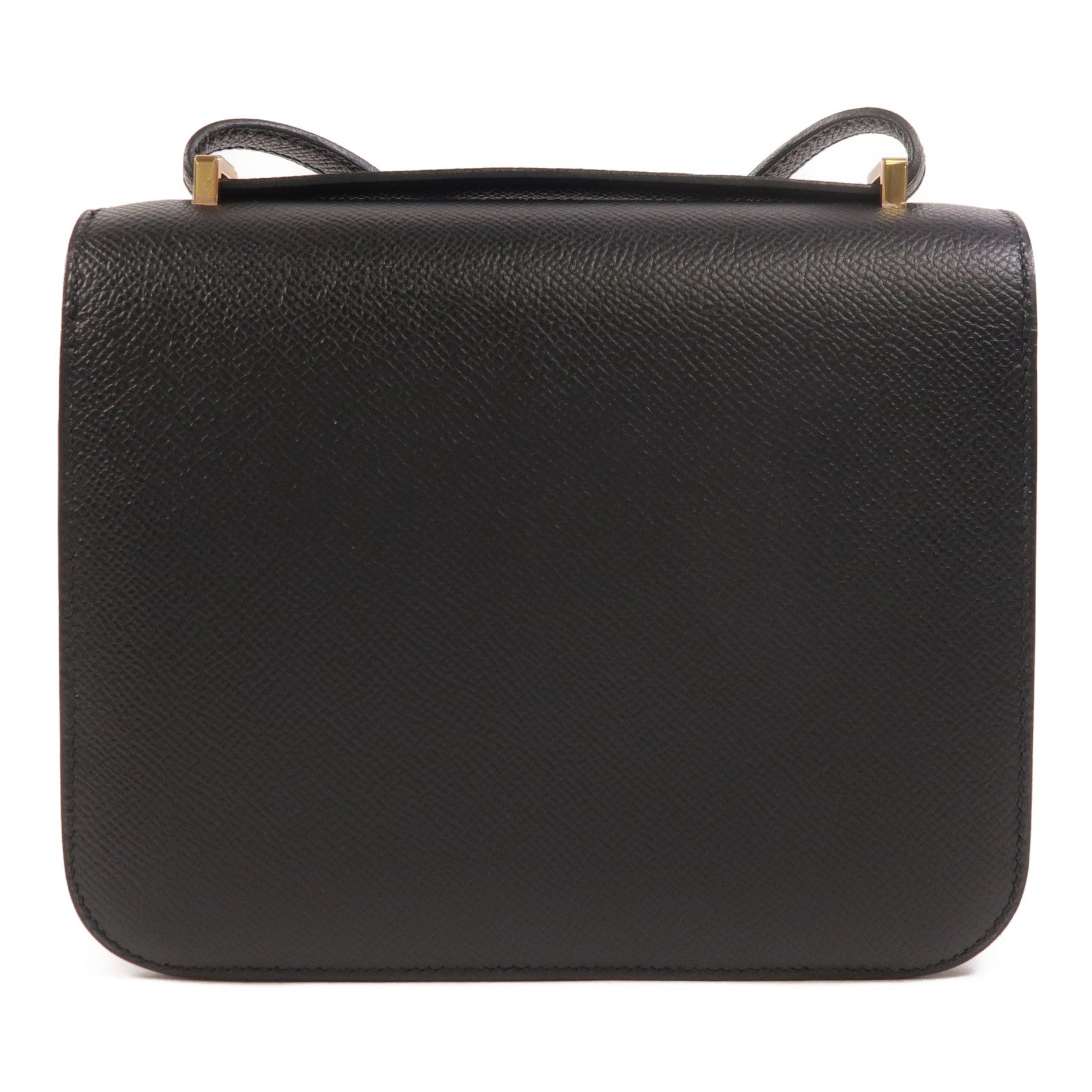 HERMES Epsom皮革Constance Mini金扣肩背袋Noir