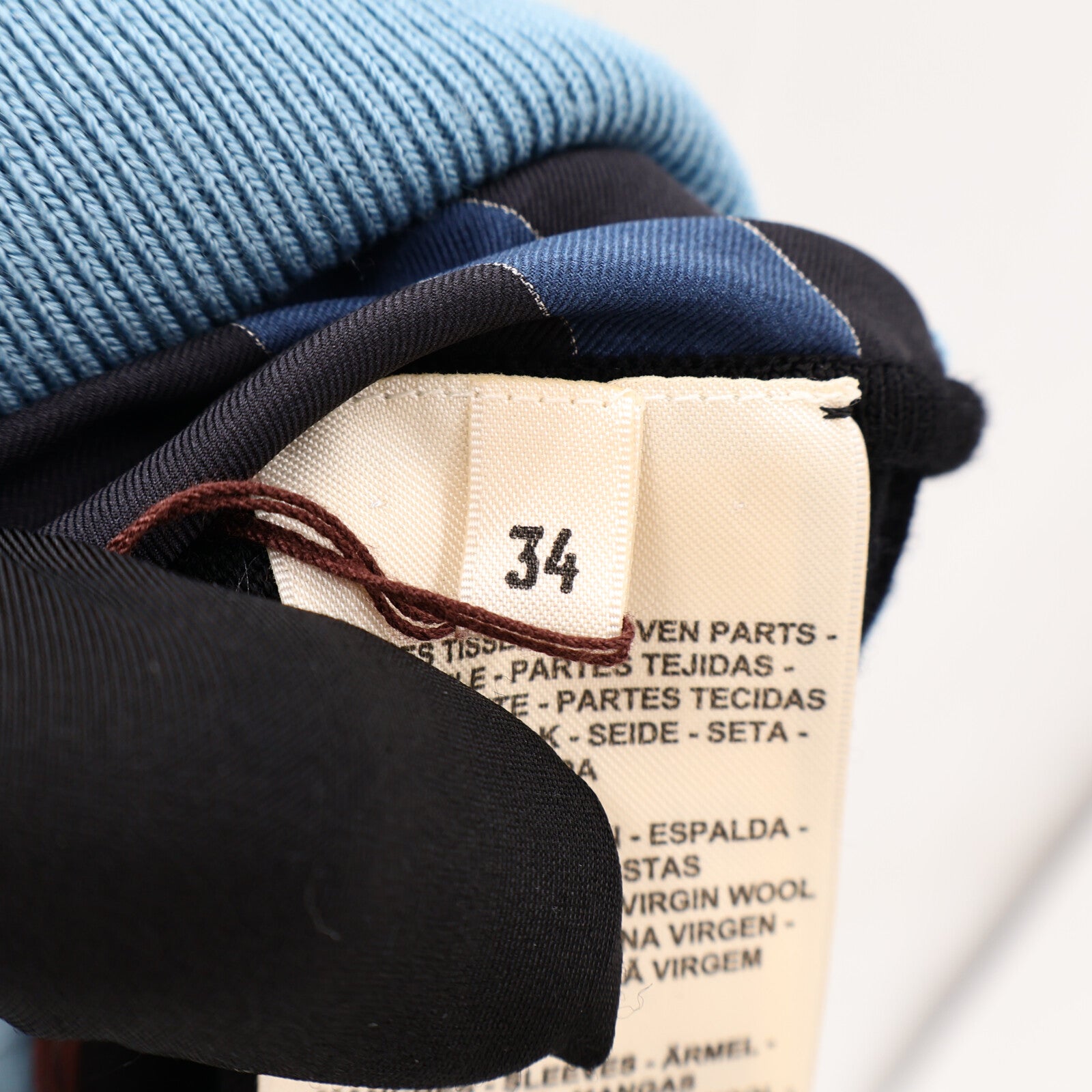 HERMES Silk/Wool Mors A Jouets Detour Top針織