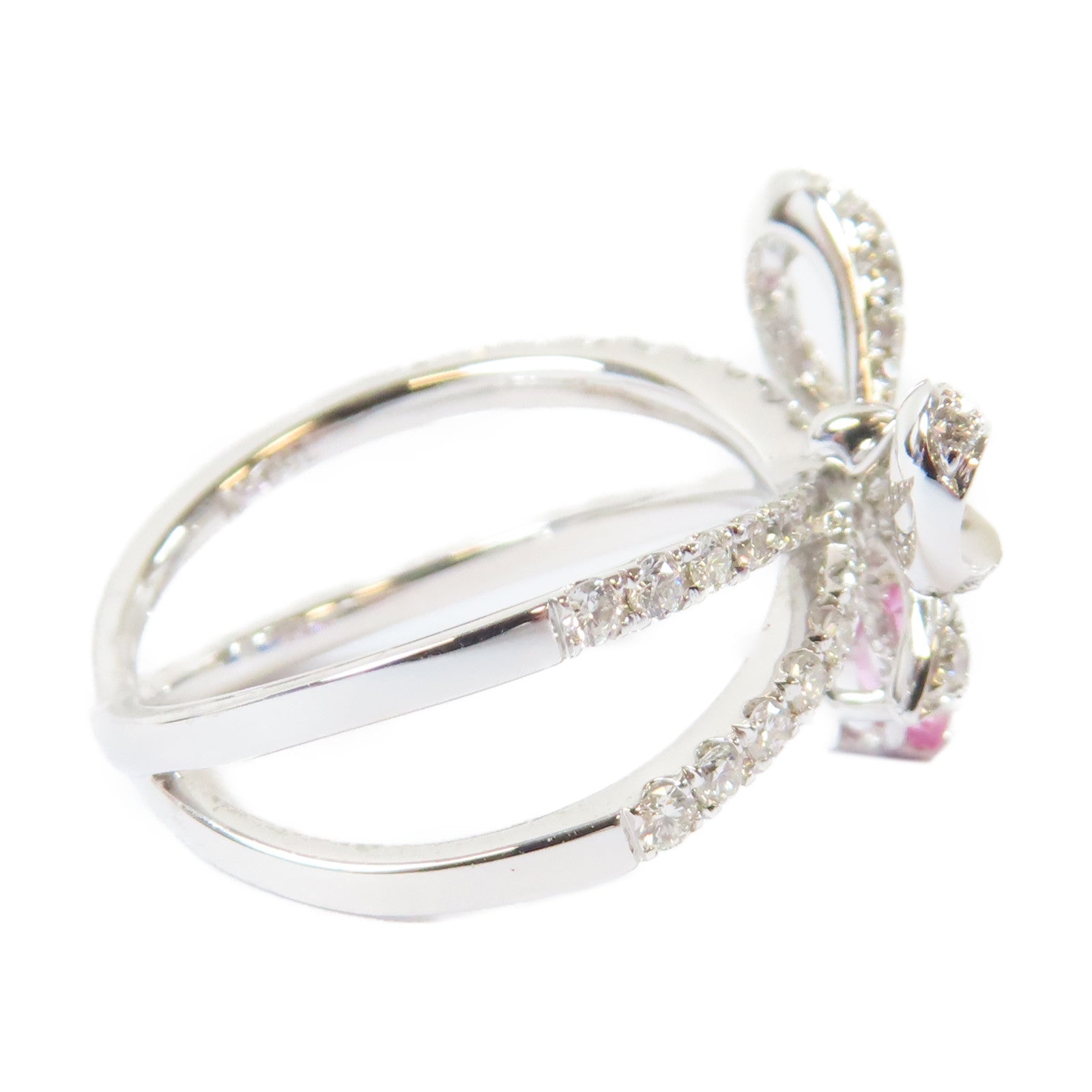 JEWELRY 【激減優惠】18K白金4.4gDiamond Ring鑽石戒指US#6