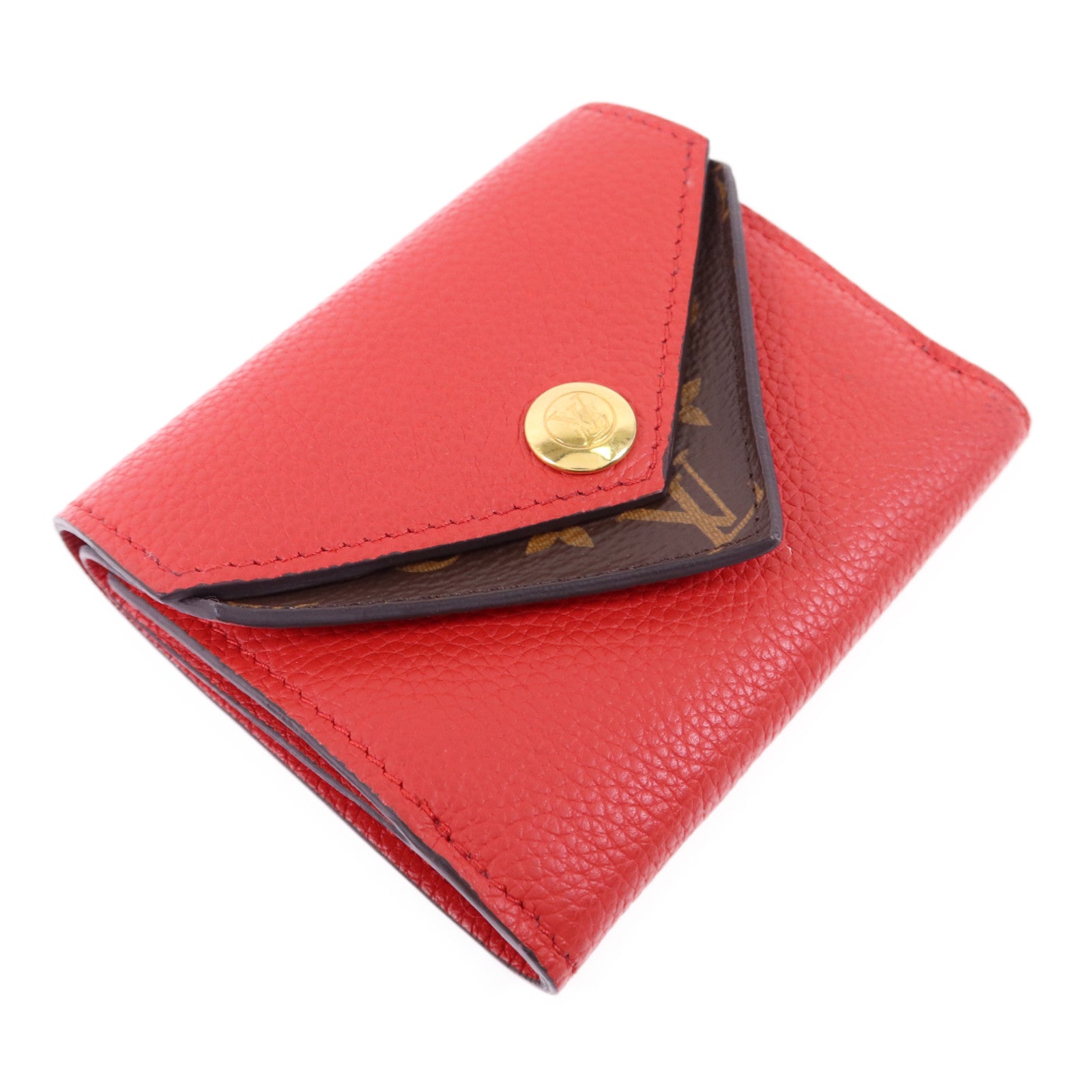 LOUIS VUITTON 【激減優惠】Monogram Double V Compact Wallet金扣錢包