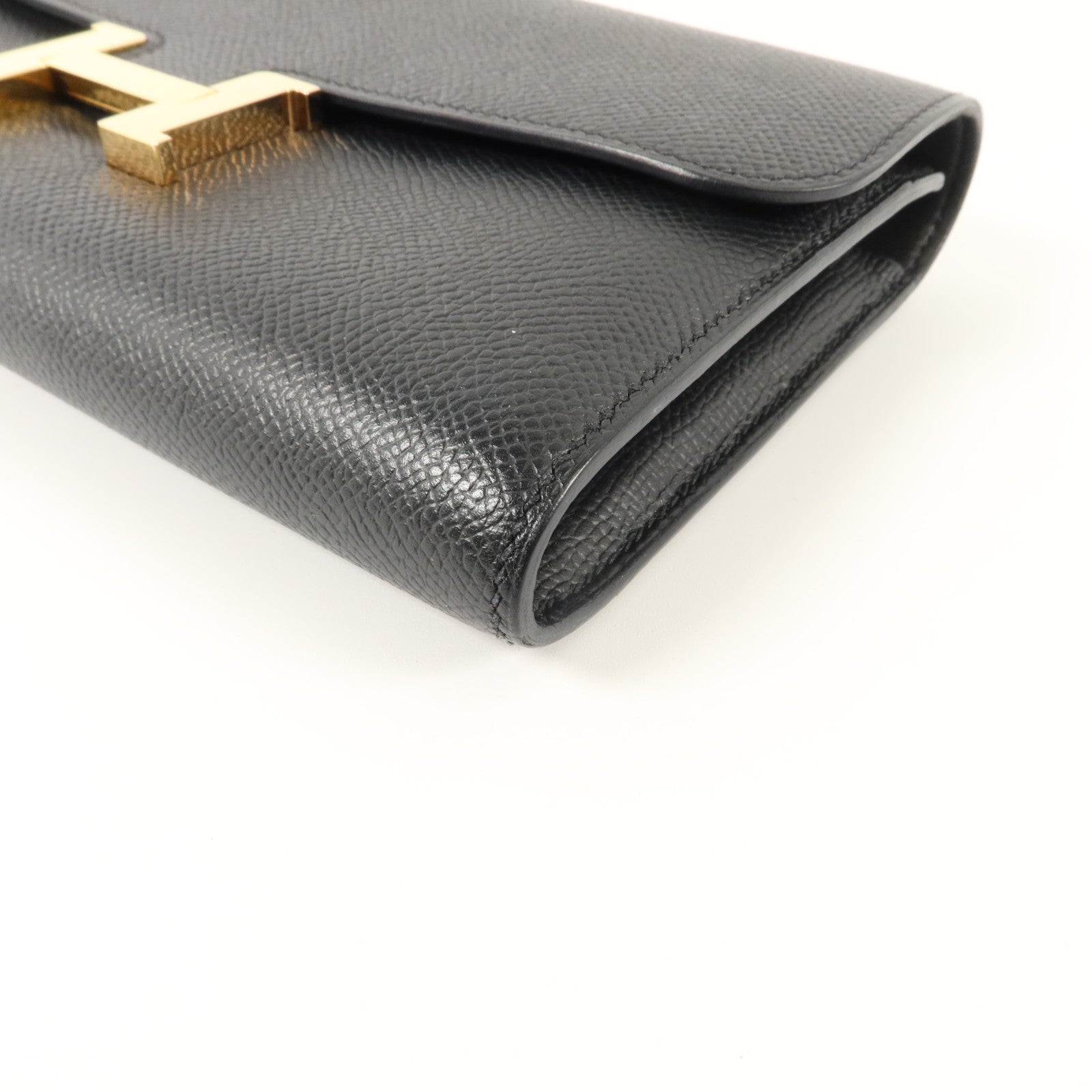 HERMES Epsom皮革Constance Wallet長錢包Noir