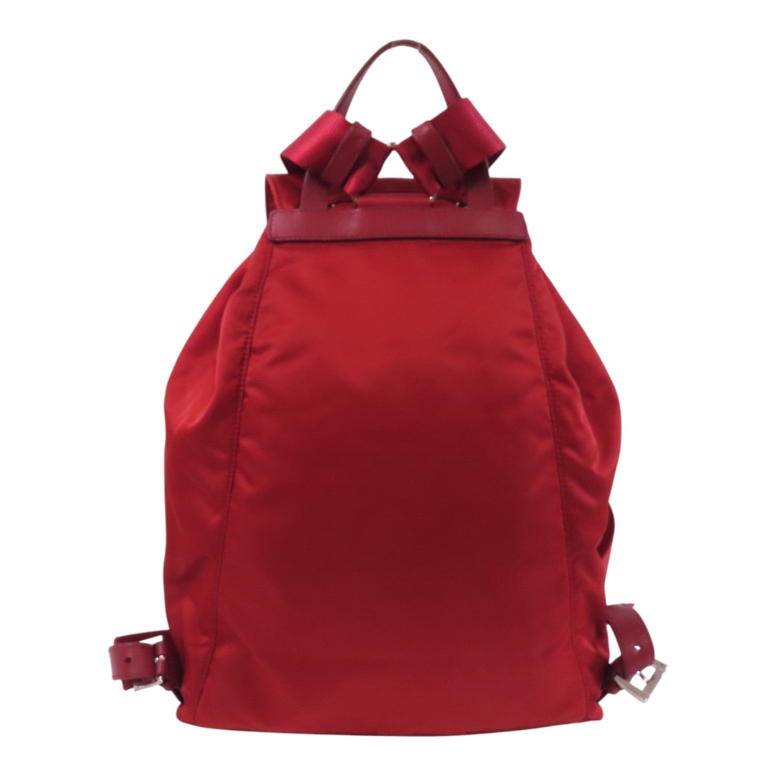 PRADA 尼龍Backpack銀扣背包