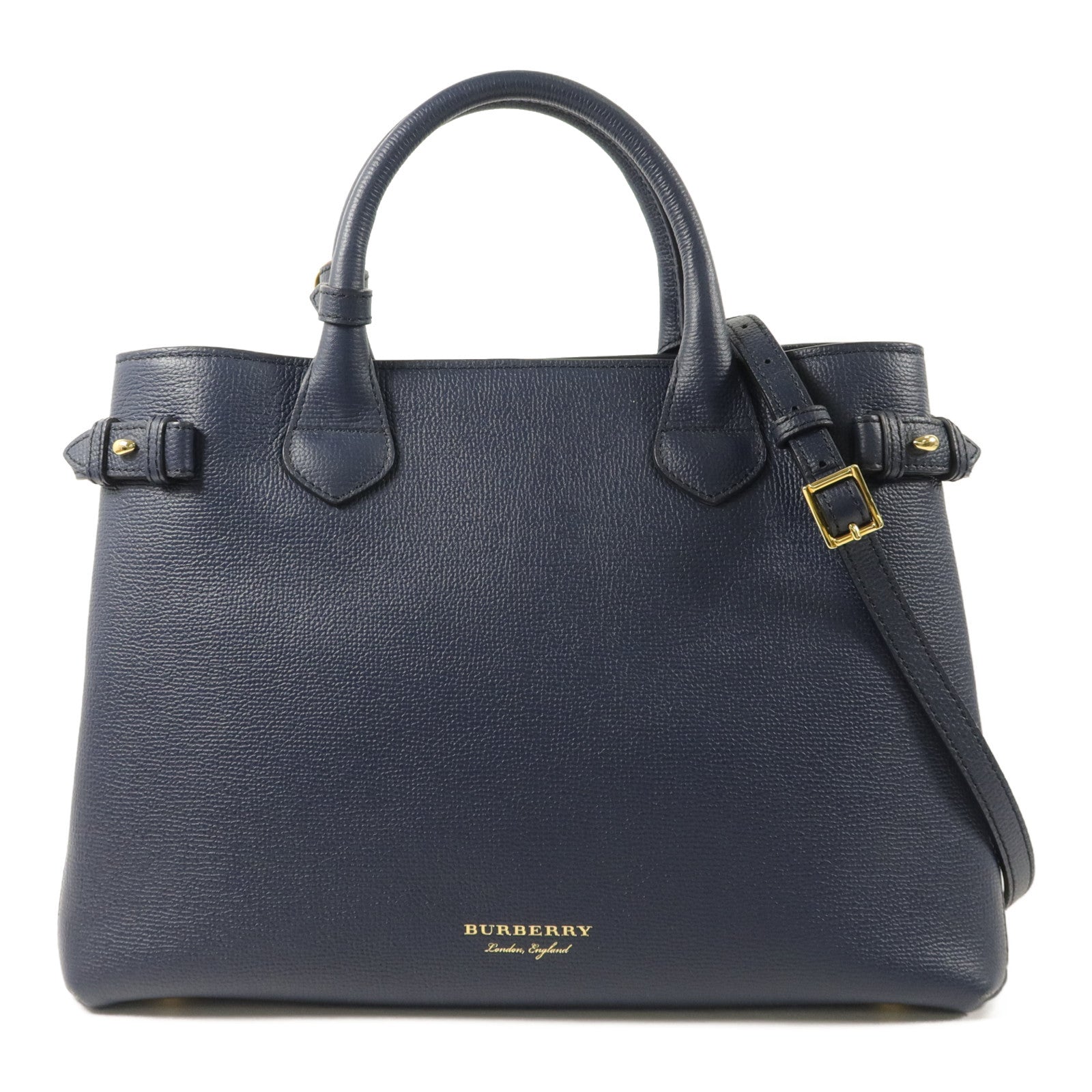 BURBERRY 牛皮皮革The Banner House手挽肩背兩用袋