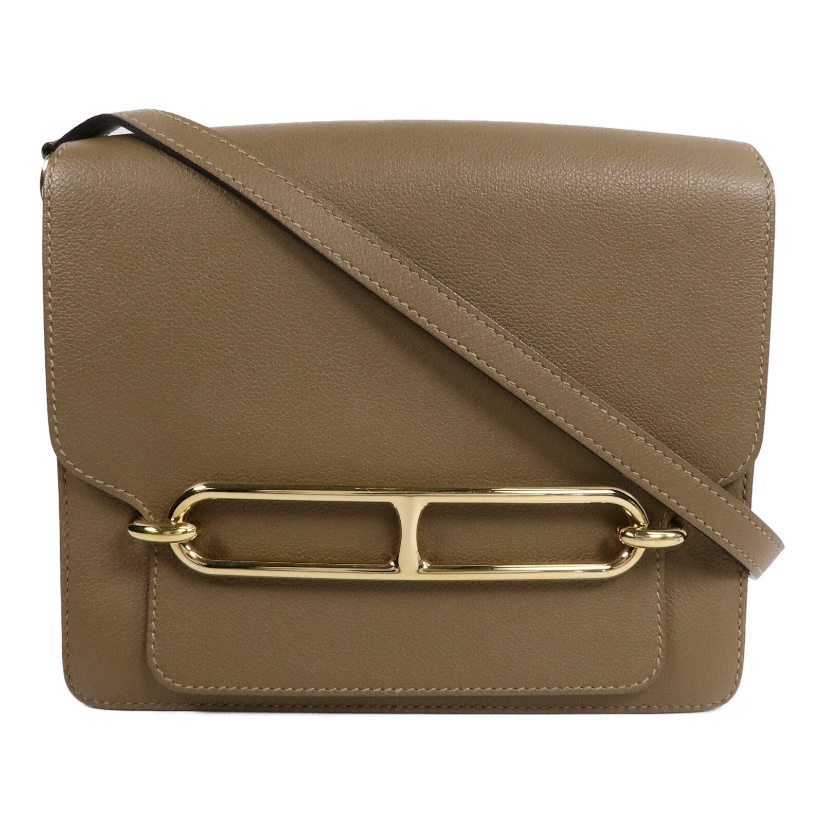 HERMES Evercolor皮革Roulis 23肩背袋Alezan