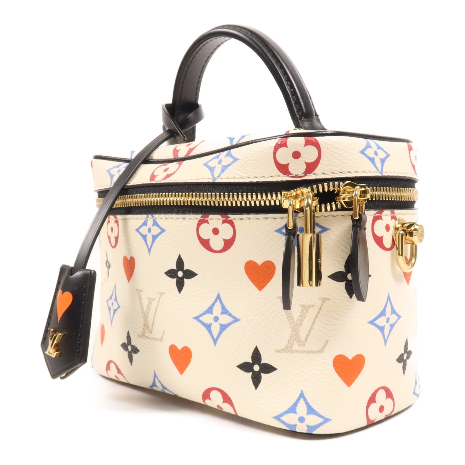 LOUIS VUITTON Monogram Game On Vanity PM金扣鏈帶手挽肩背兩用袋