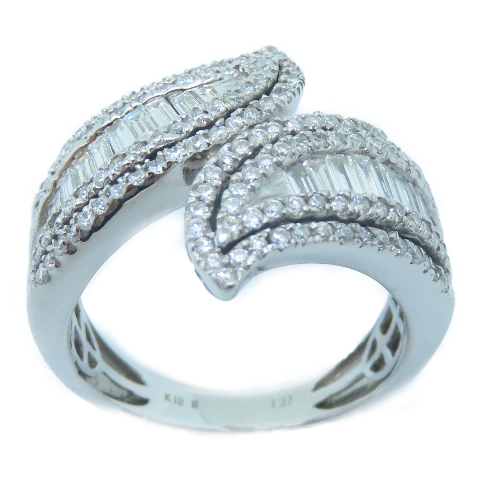 JEWELRY 18K白金Diamond Ring 1.37ct鑽石戒指US#7