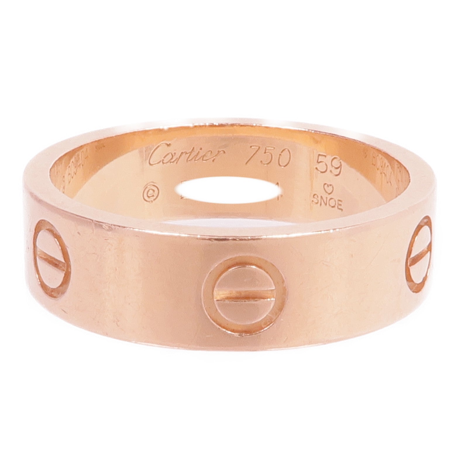CARTIER 18K玫瑰金Love Ring戒指Cartier#59/US#8.75