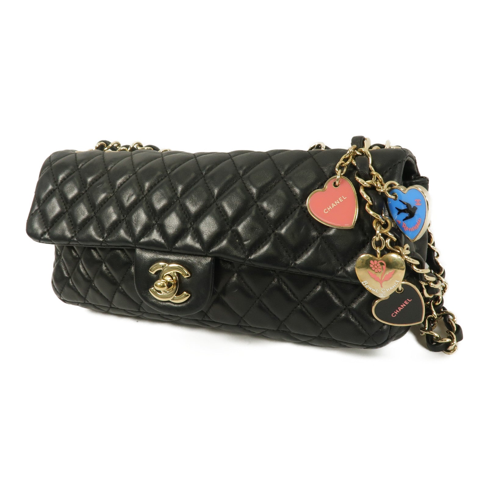 CHANEL 羊皮皮革Chain Shoulder鏈帶肩背袋