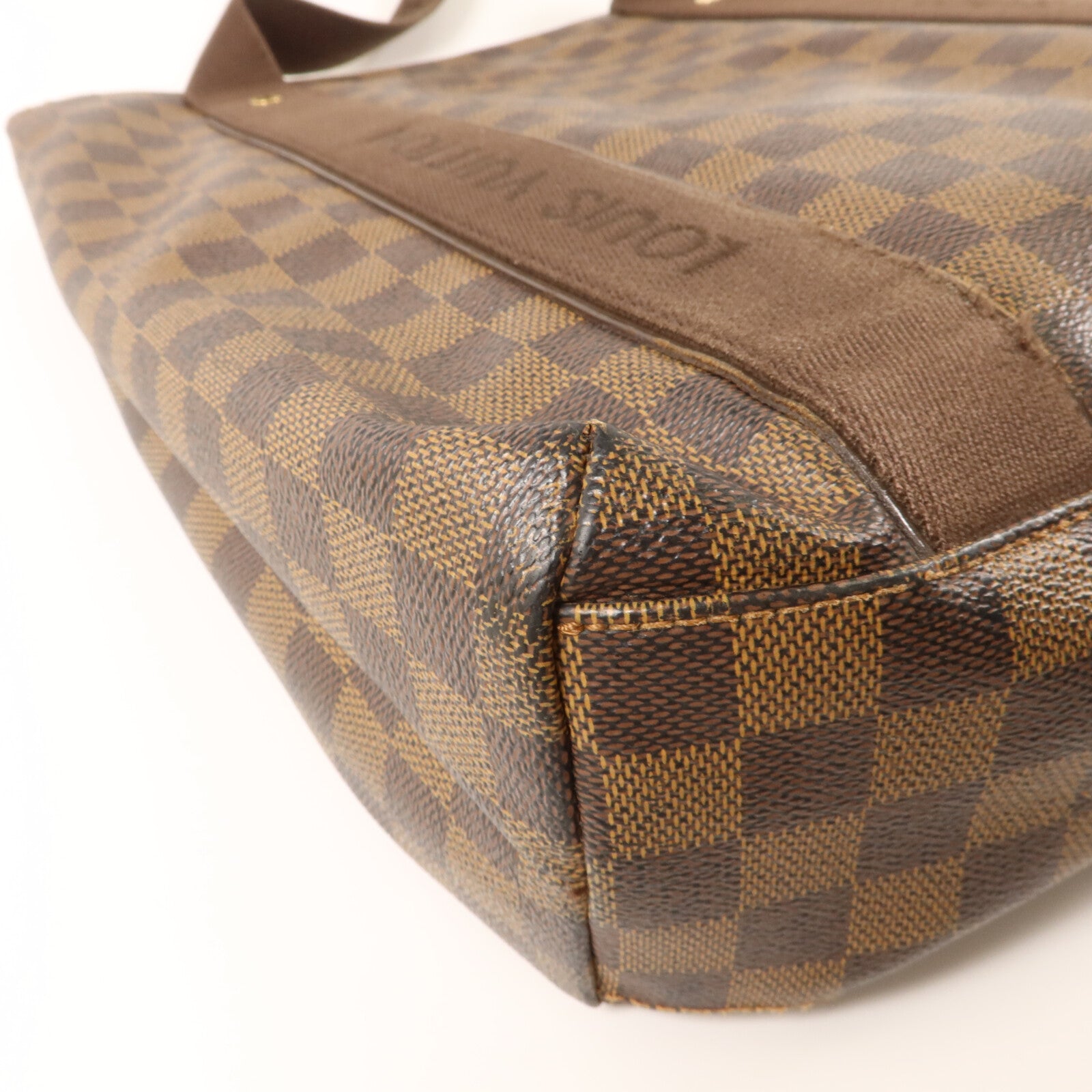 LOUIS VUITTON Damier Beaubourg金扣肩背袋棕色