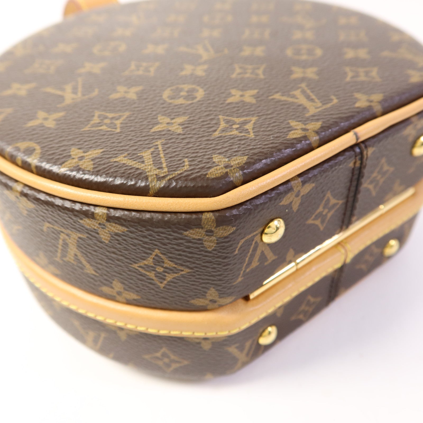 LOUIS VUITTON Monogram Petite Boite Chapeau金扣手挽肩背兩用袋