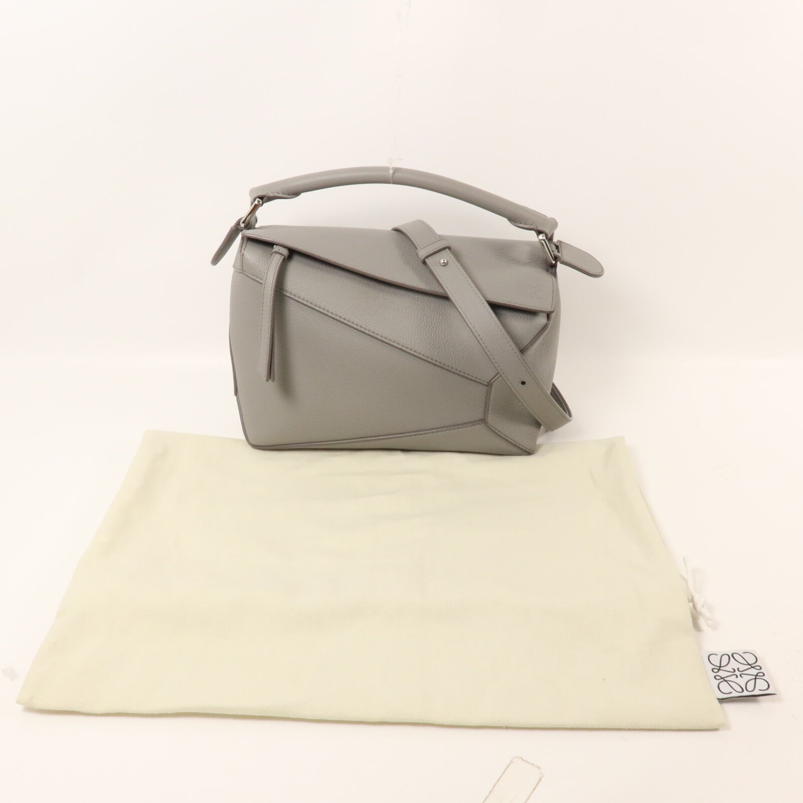 LOEWE 牛皮皮革Puzzle Small手挽肩背兩用袋