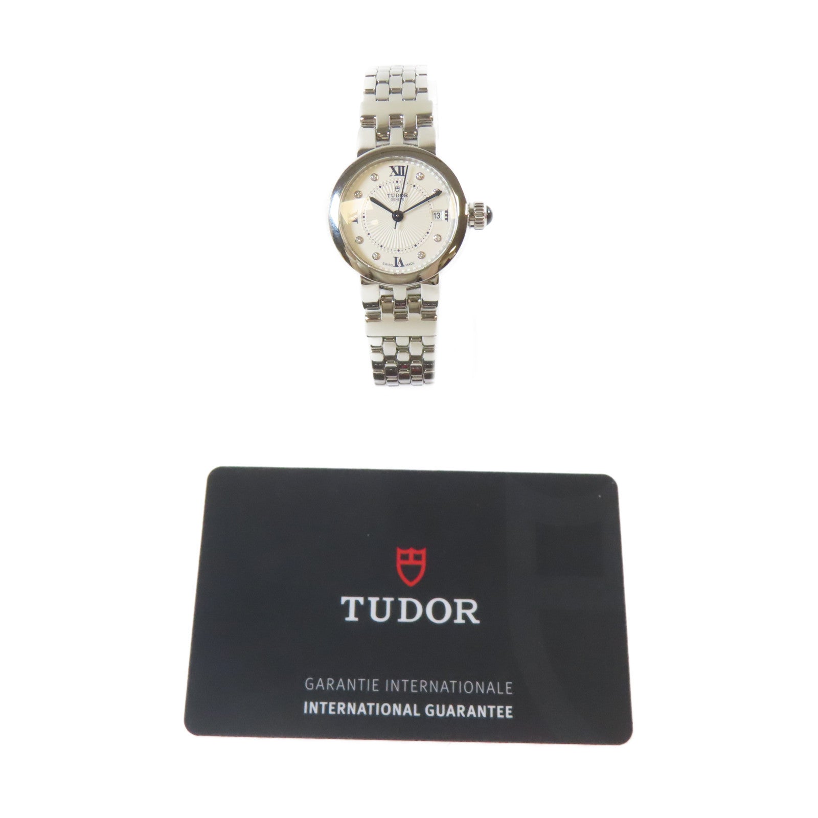 TUDOR 【激減優惠】Clair De Rose Watch不鏽鋼/鑽石自動機芯手錶白色