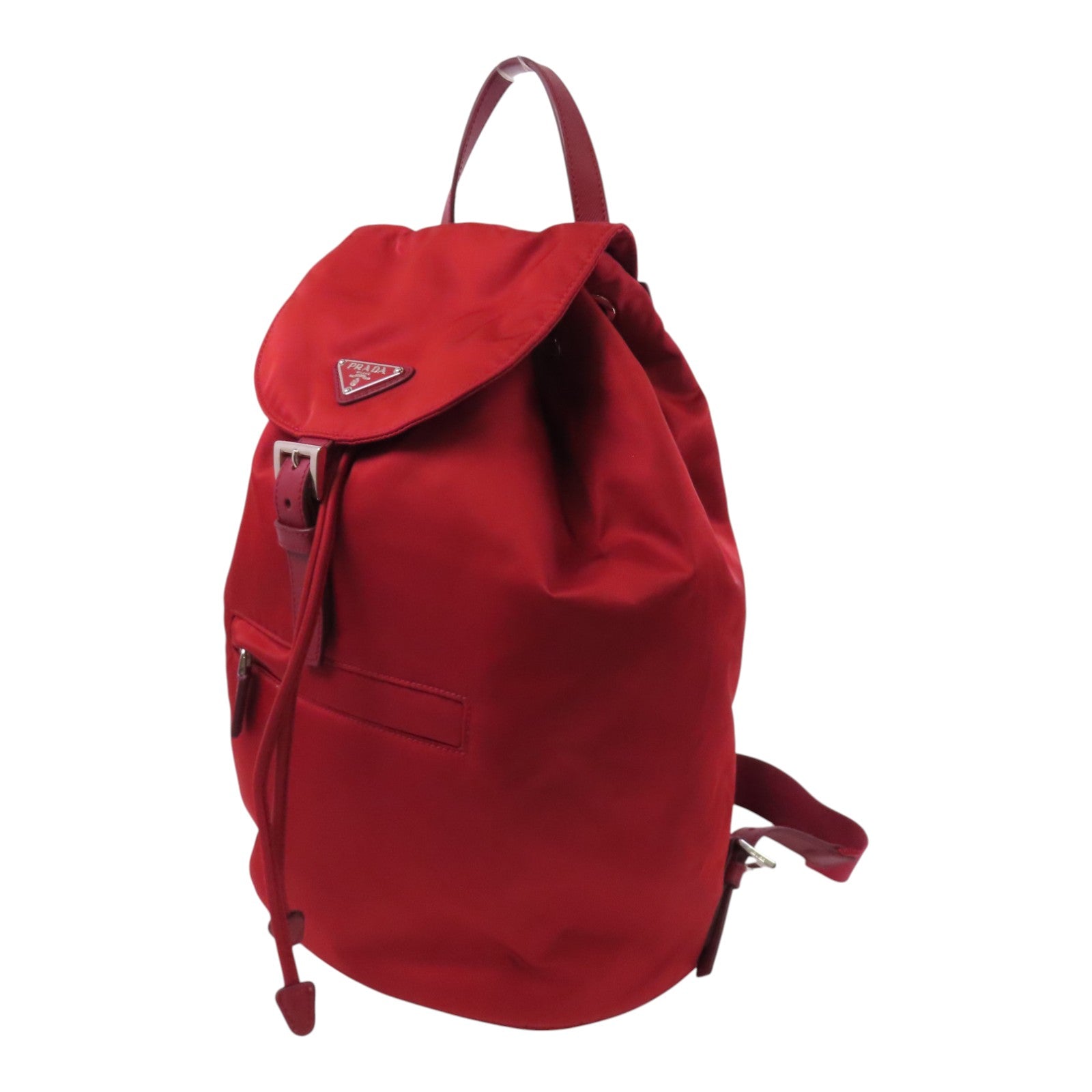 PRADA 尼龍Backpack銀扣背包