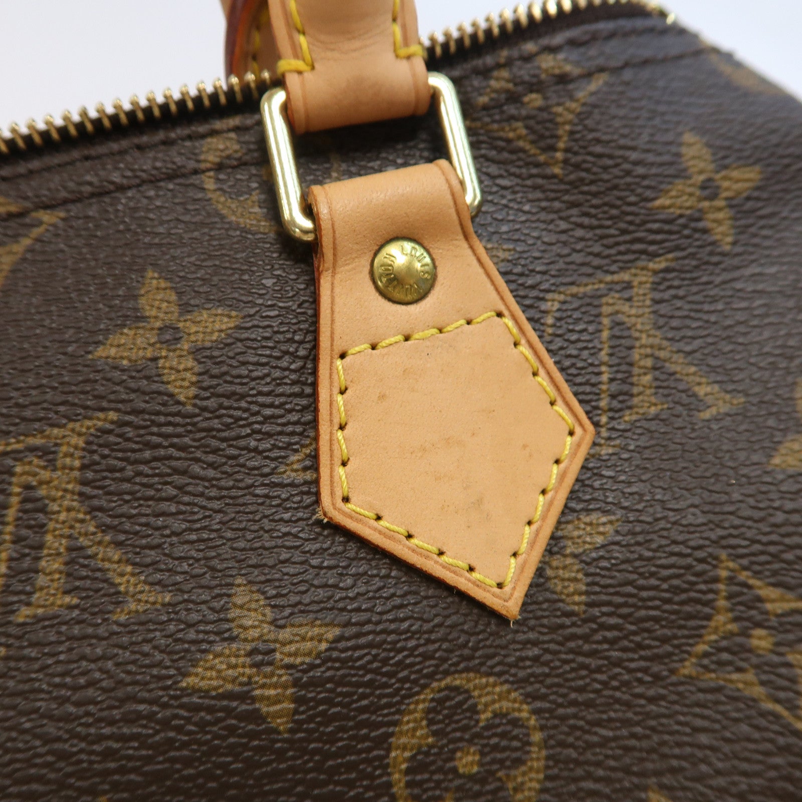 LOUIS VUITTON Monogram Speedy 25金扣手挽袋啡色