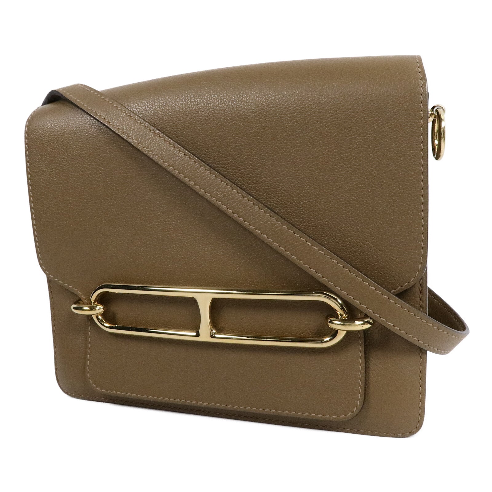 HERMES Evercolor皮革Roulis 23肩背袋Alezan