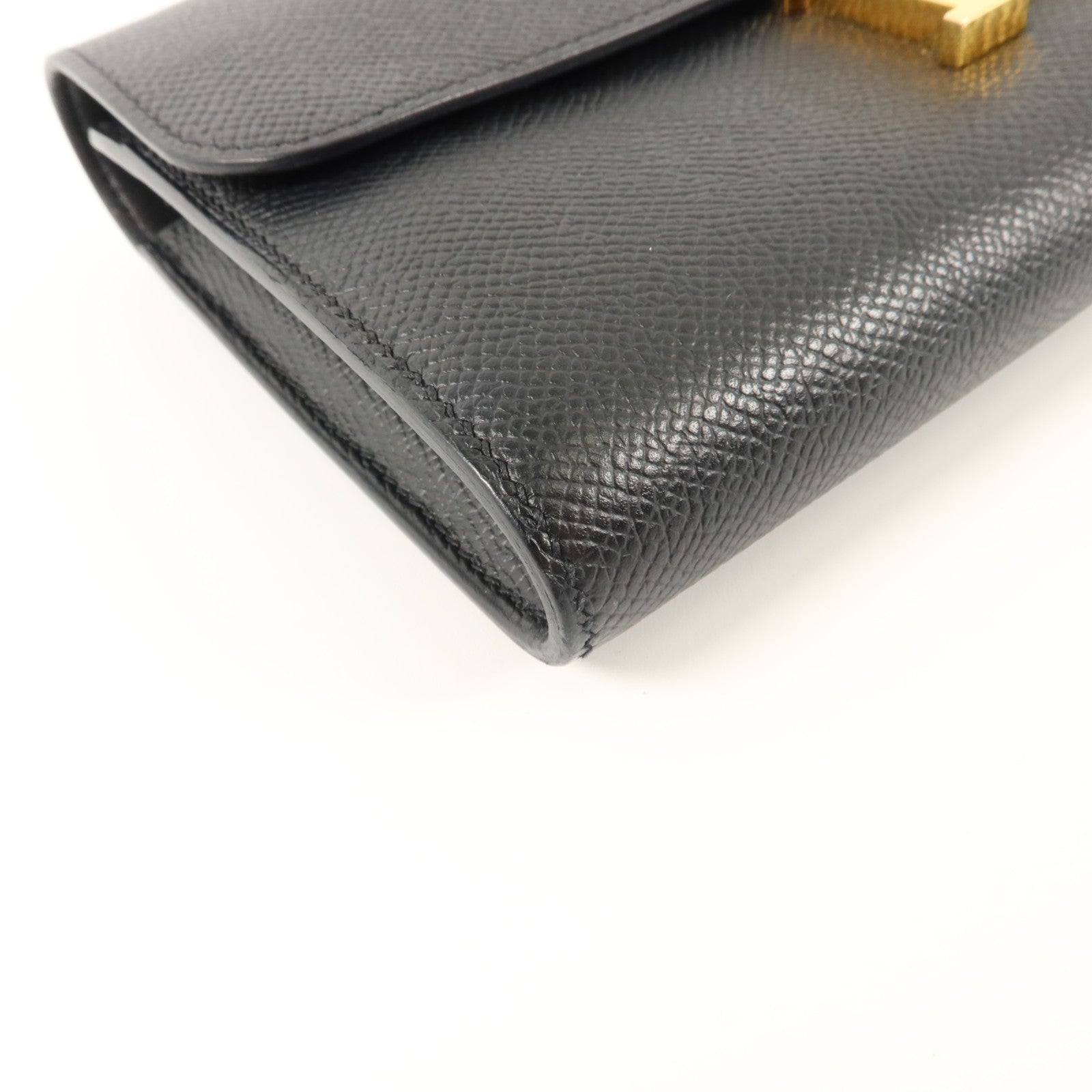 HERMES Epsom皮革Constance Wallet長錢包Noir