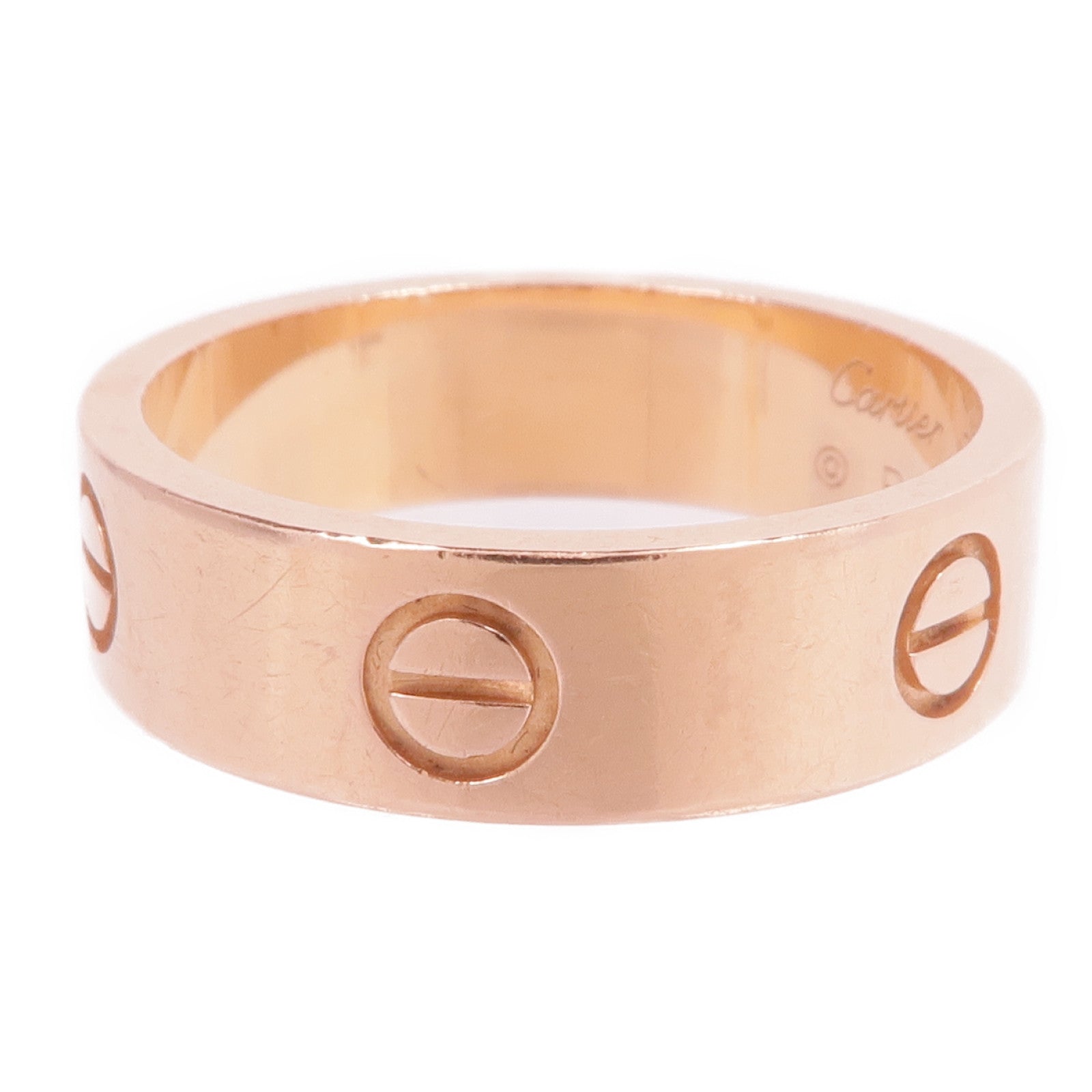 CARTIER 18K玫瑰金Love Ring戒指Cartier#59/US#8.75